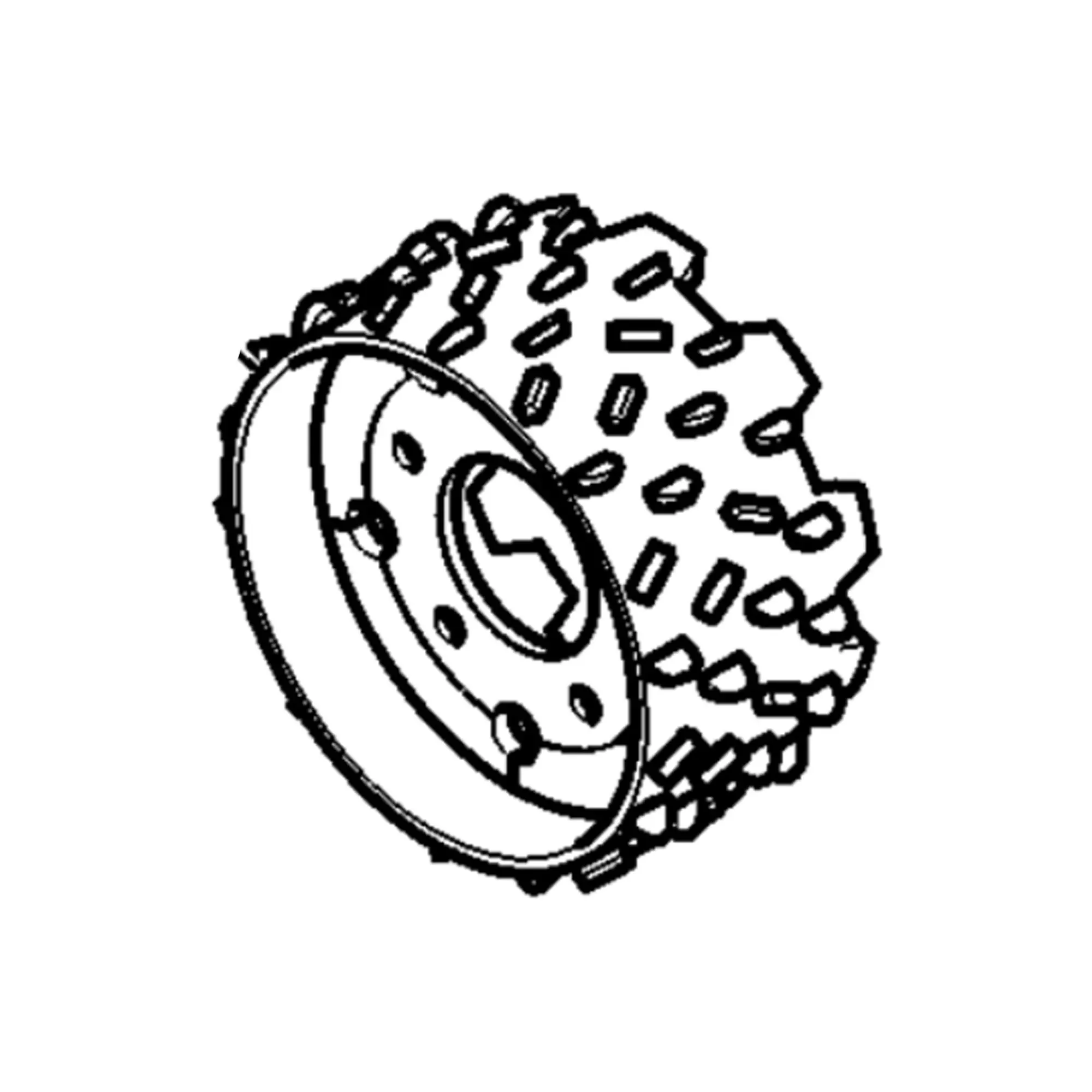 John Deere Left Side Upper Feed Roller - F656358