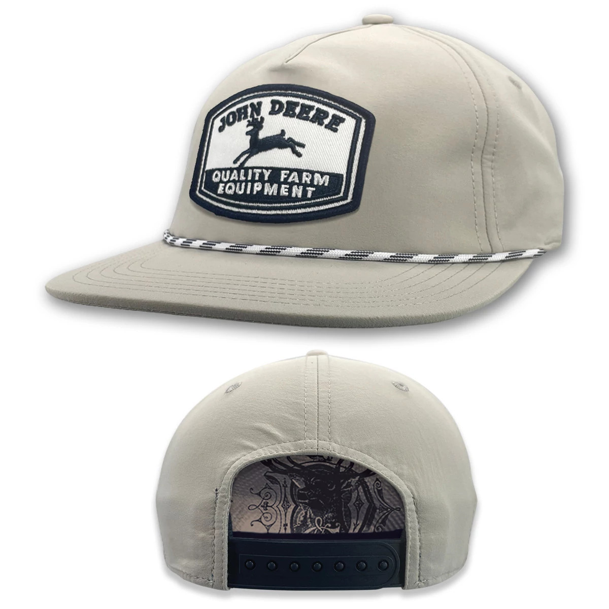 Vintage Patch Hat with Rope Detail