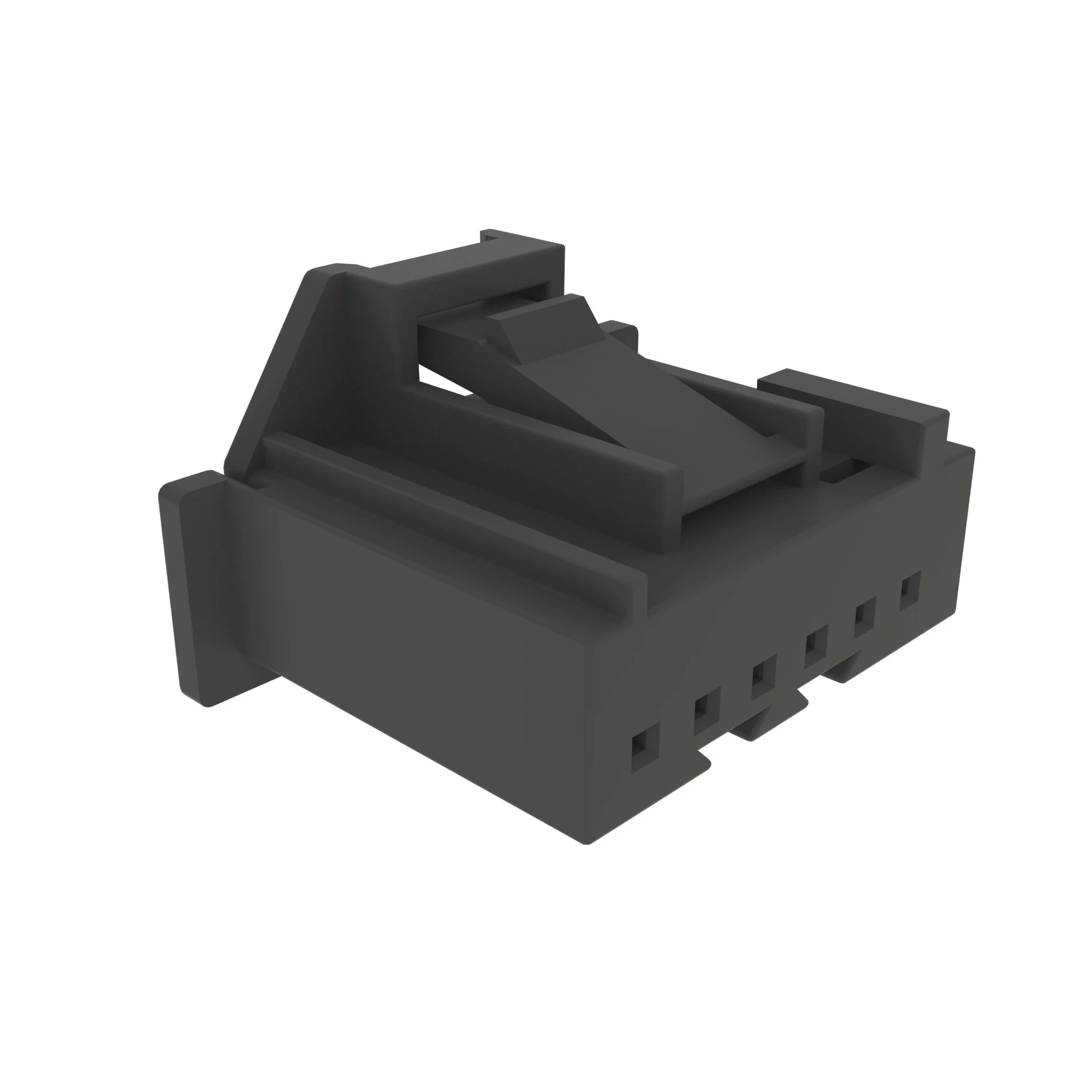 CONN TYCO MQS 6W F BLK PLSTC