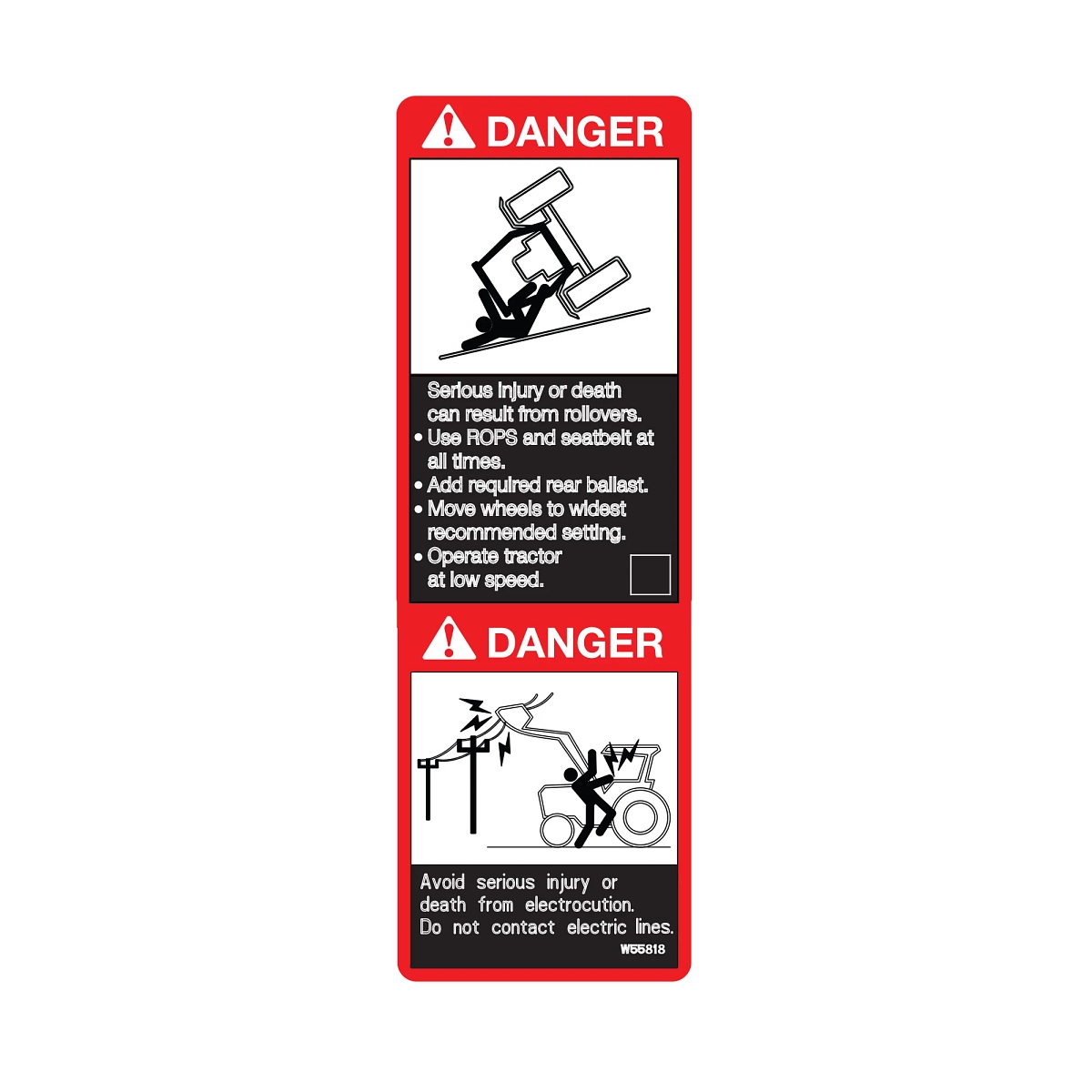 Label, Danger