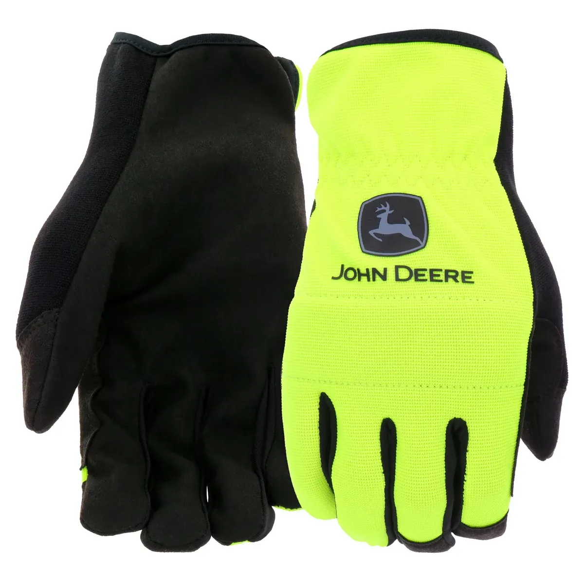 "Hi Vis Synthetic Leather Palm Glove"