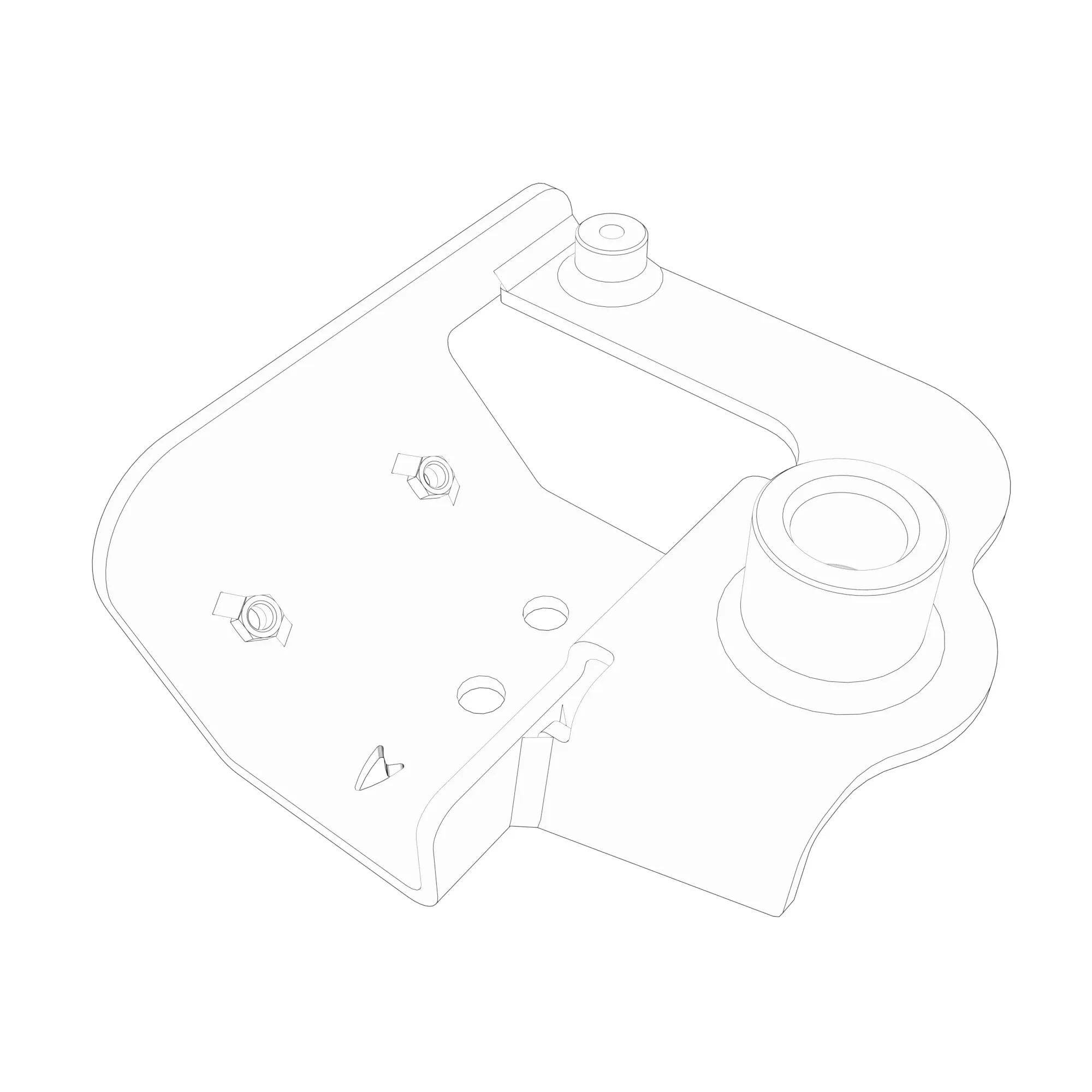 John Deere Idler Pulley Narrow Support Assembly - KXE10619