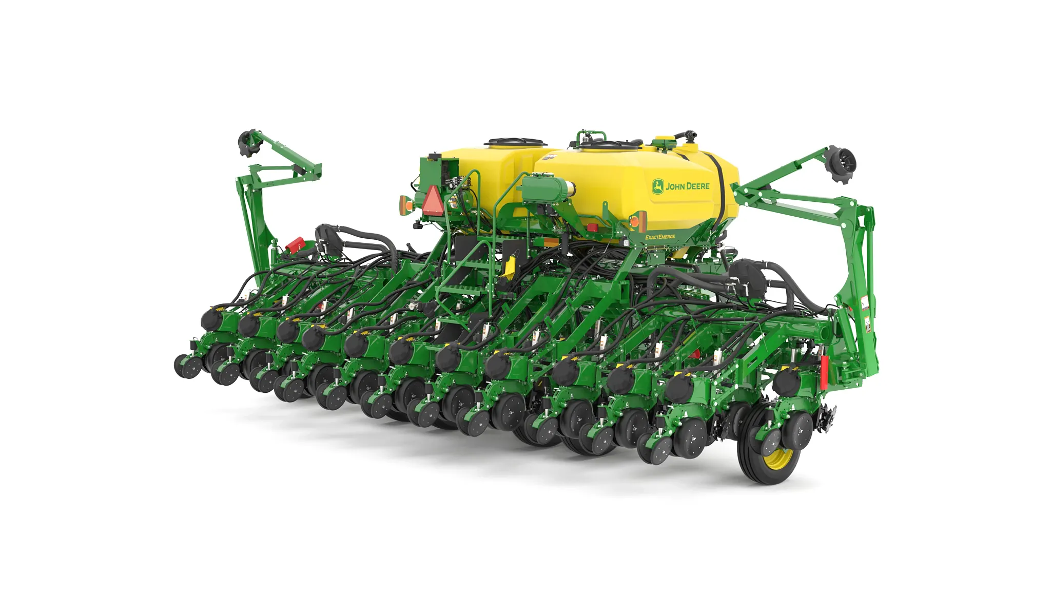 Studio image with right rear view of 1795 12-Row Split 23 Planter.