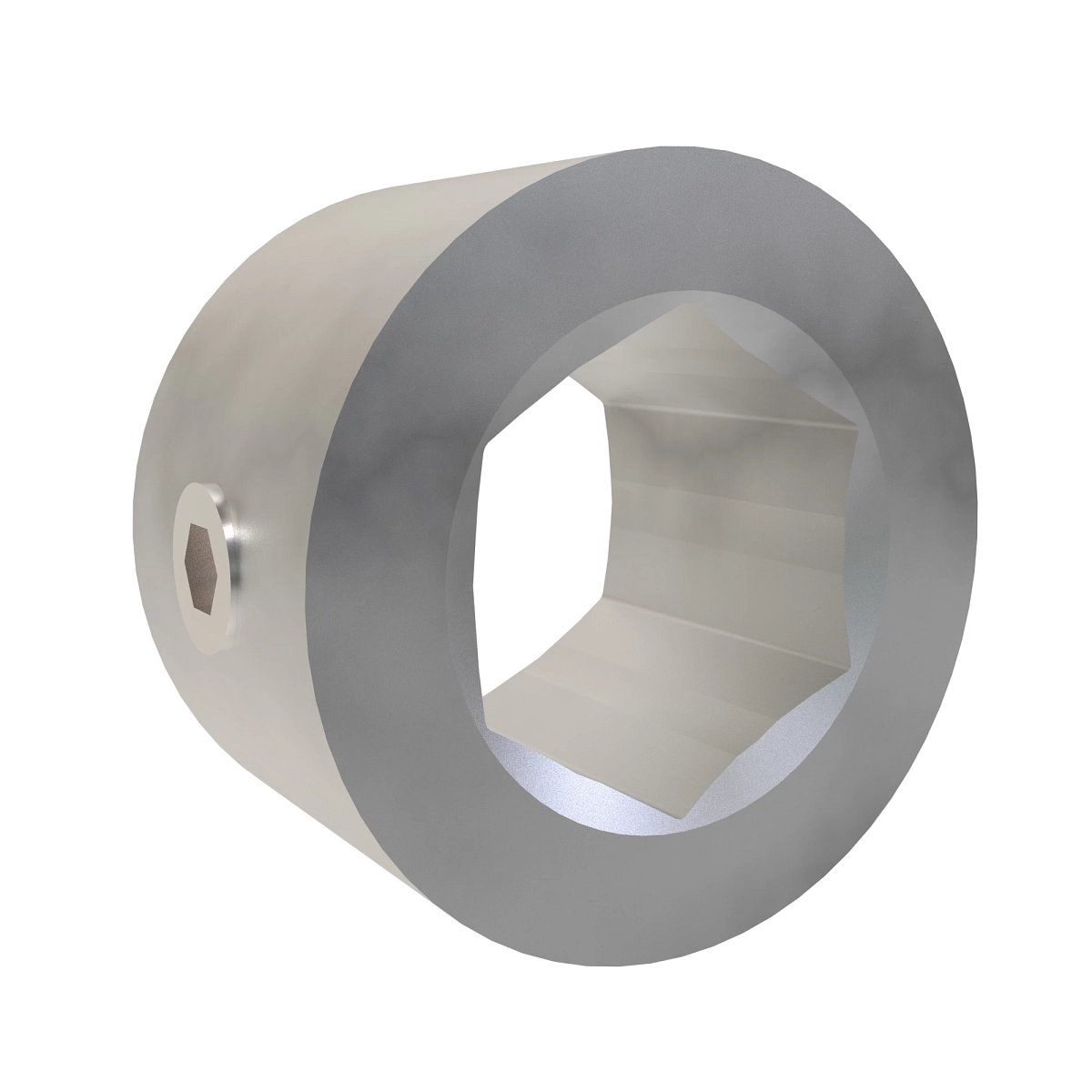 Locking Collar, 1-1/4 Hex, W/Set Sc