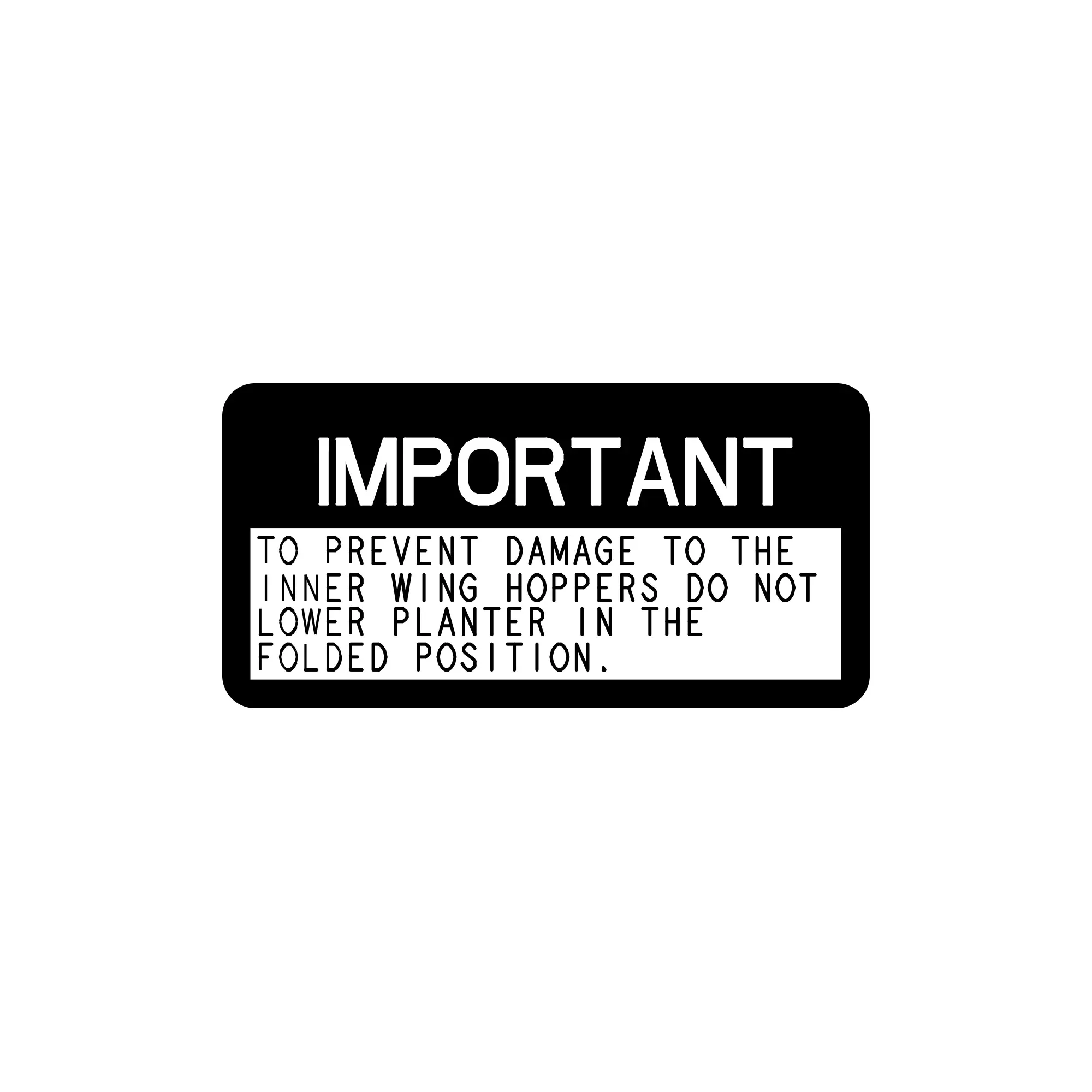 John Deere Information Sign - A55087