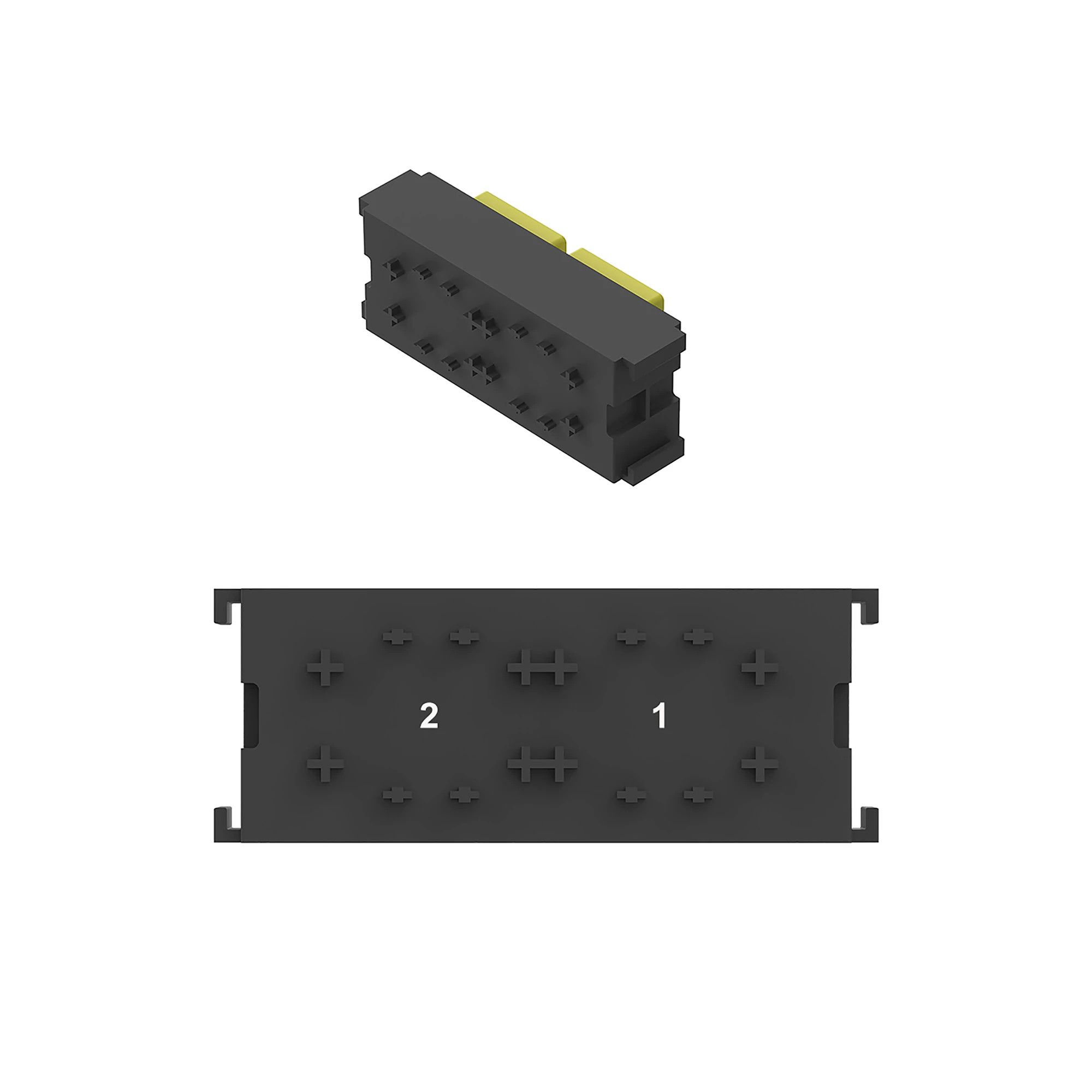 CONN MTA MINIRELAY 2W F GRY PLSTC