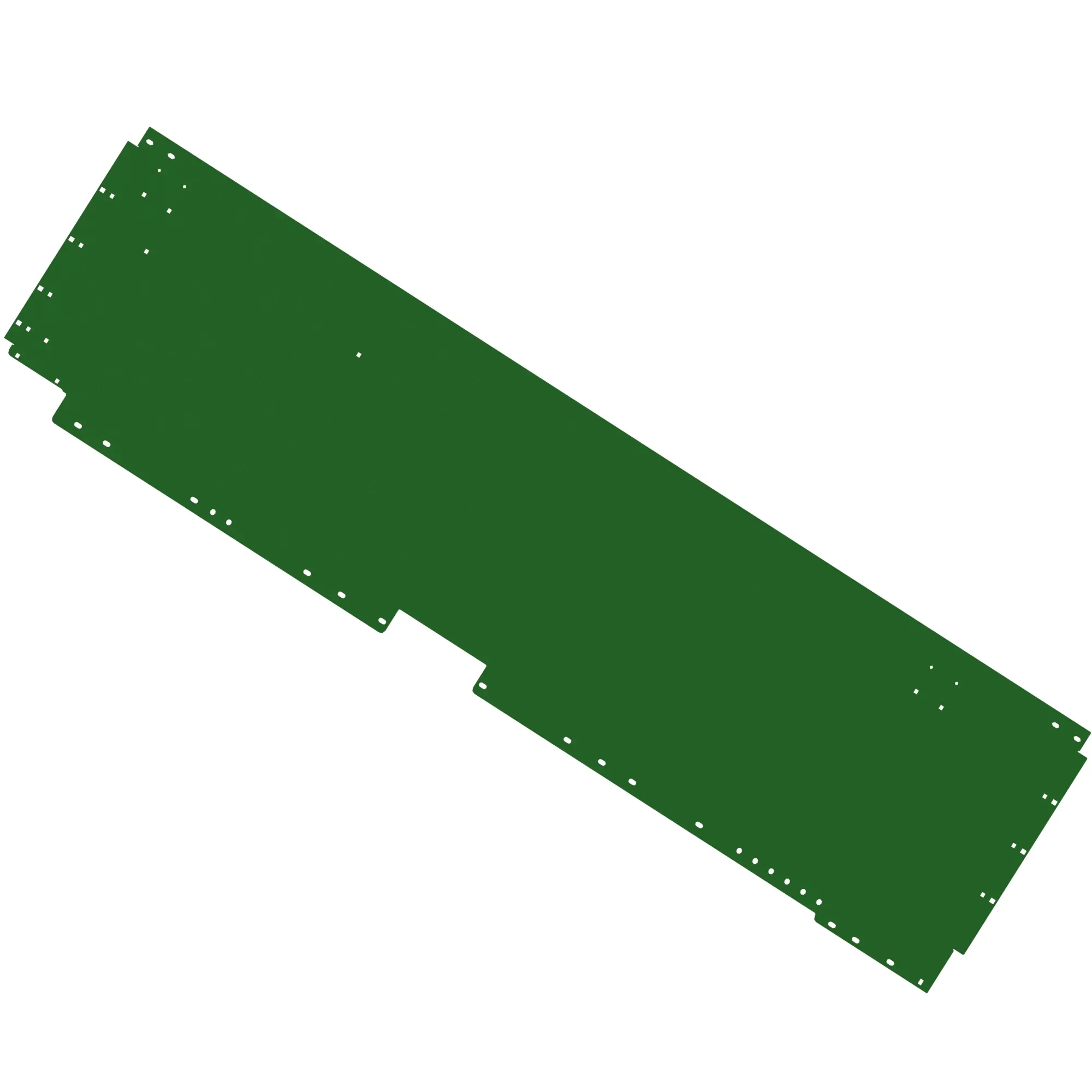 John Deere Left Side Back Draper Panel Sheet - HXE10399
