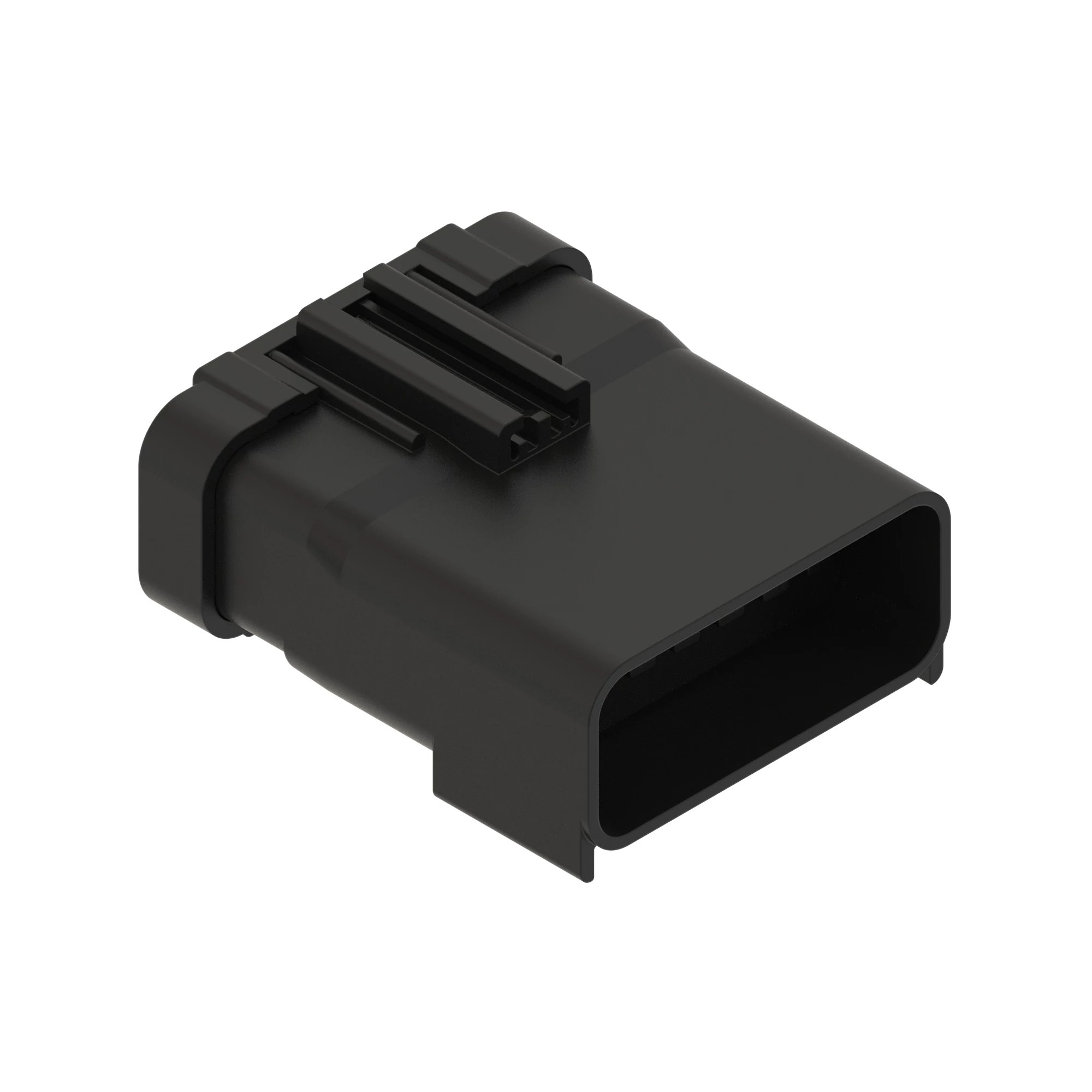 John Deere Black Internal Electrical Connector Housing, 14 Cavities - 57M10298