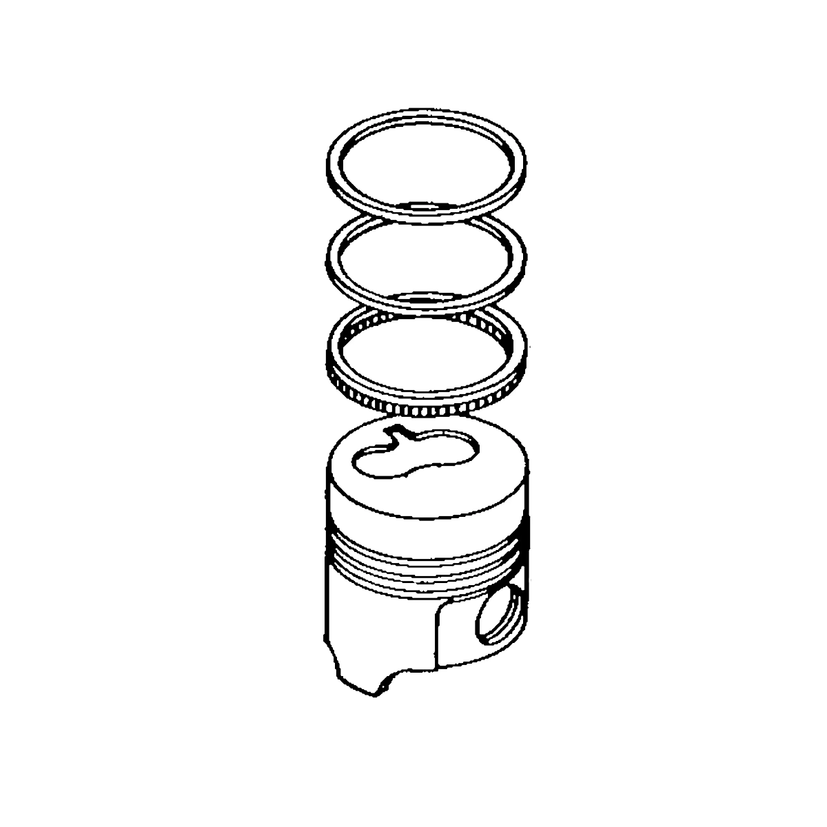 Piston Assembly, Std.