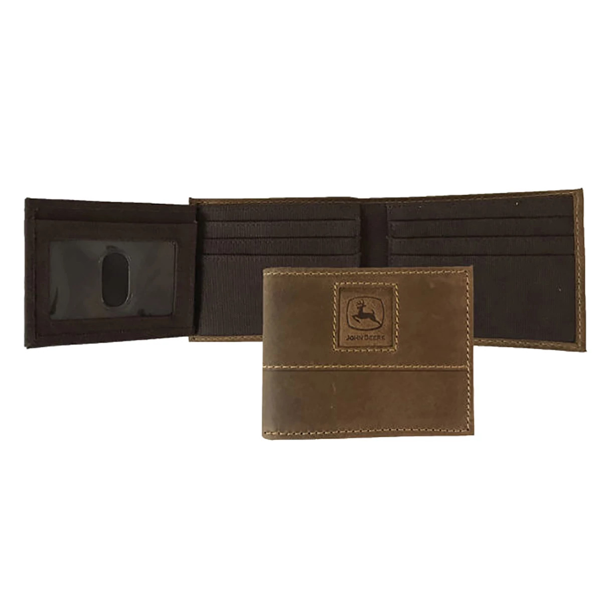 "Crazy Horse Embossed Bi-Fold Wallet"