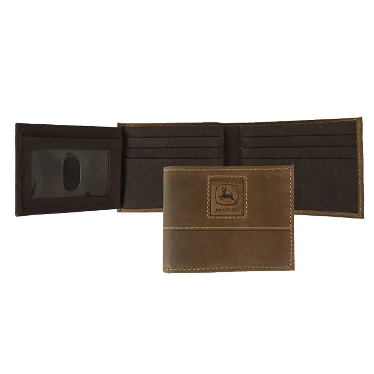 "Crazy Horse Embossed Bi-Fold Wallet"