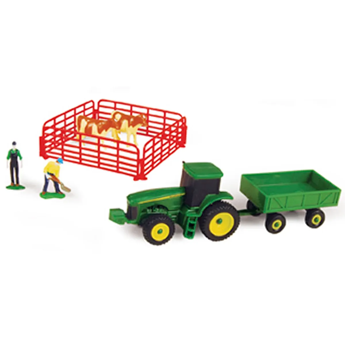 "Farm Set With Barge Wagon & Guernsey Cows"