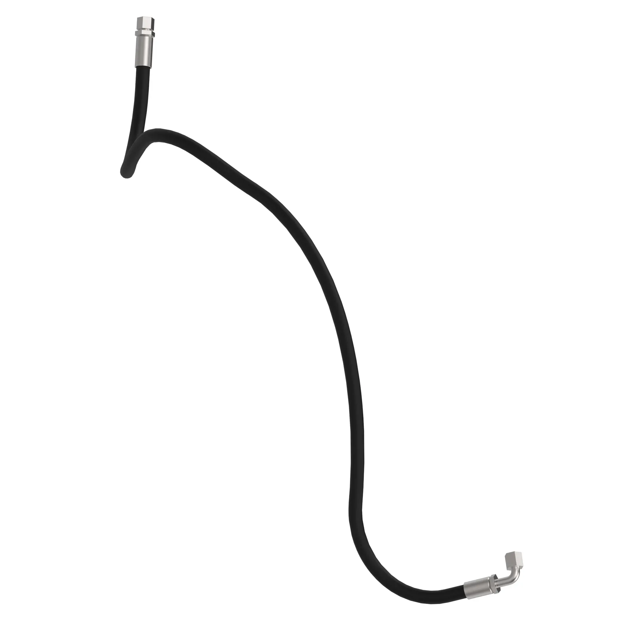John Deere Tee Fitting to Control Valve Hydraulic Hose - AXT10306