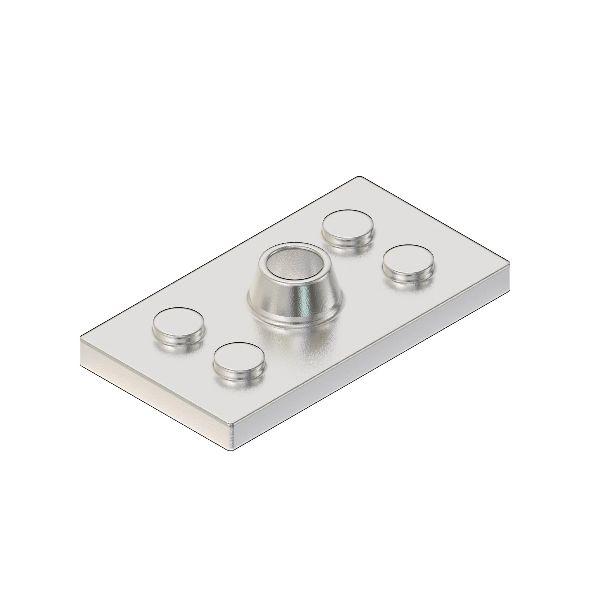 PLATE, PLATE WITH 5/16" THREADED BO