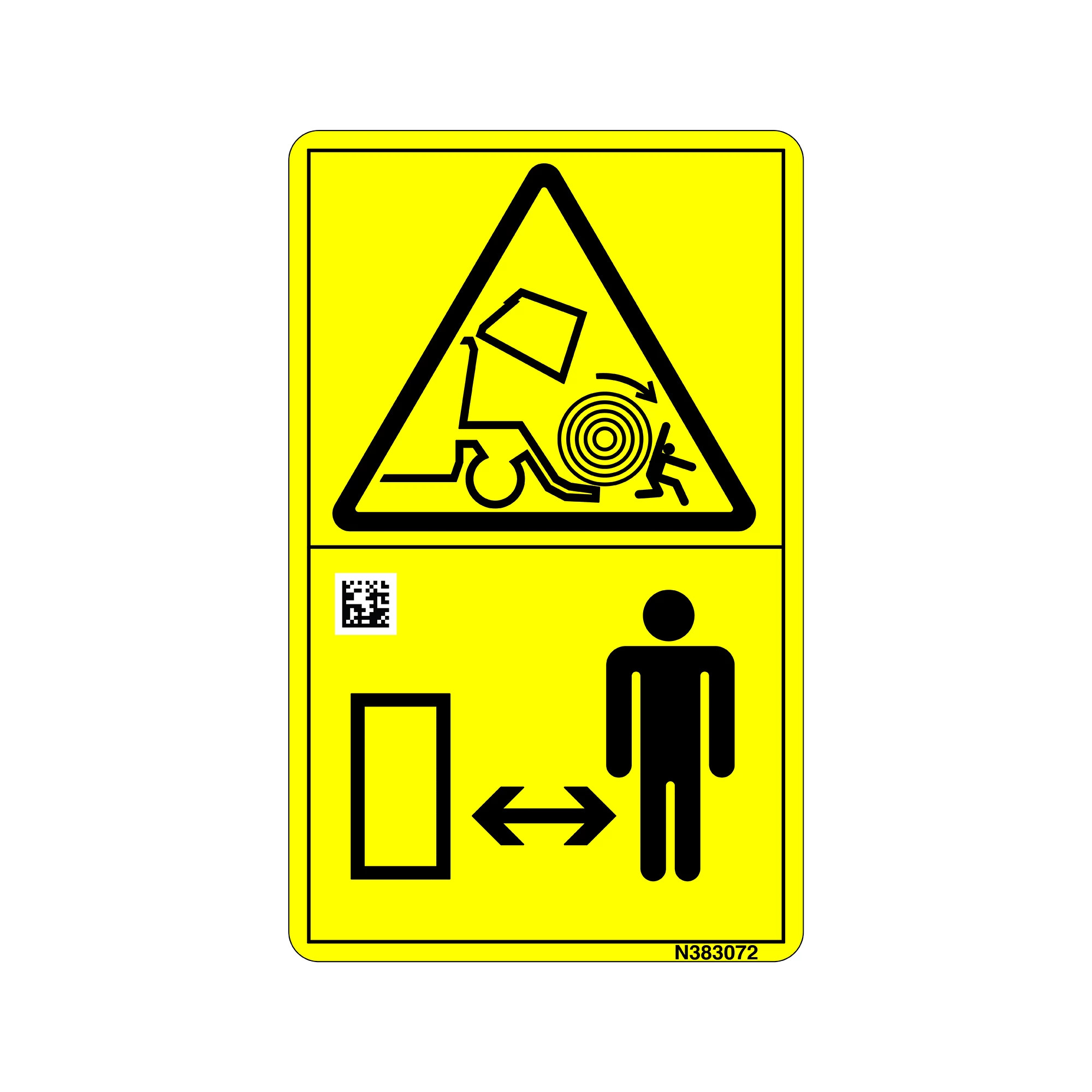 John Deere Bale Crush Text Free Label - N383072