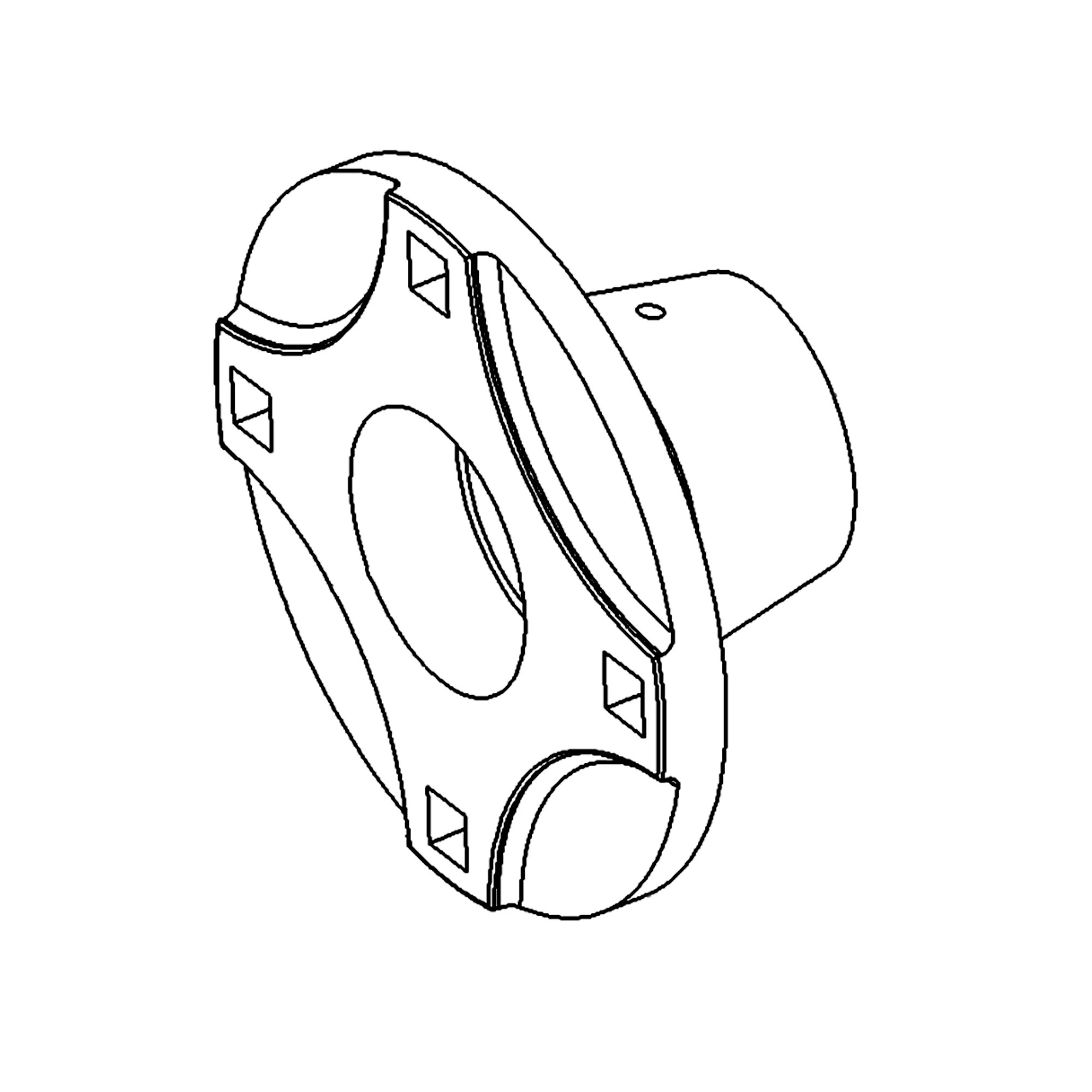 N669 FULL HUB SQ HOLE W/TRI SEAL