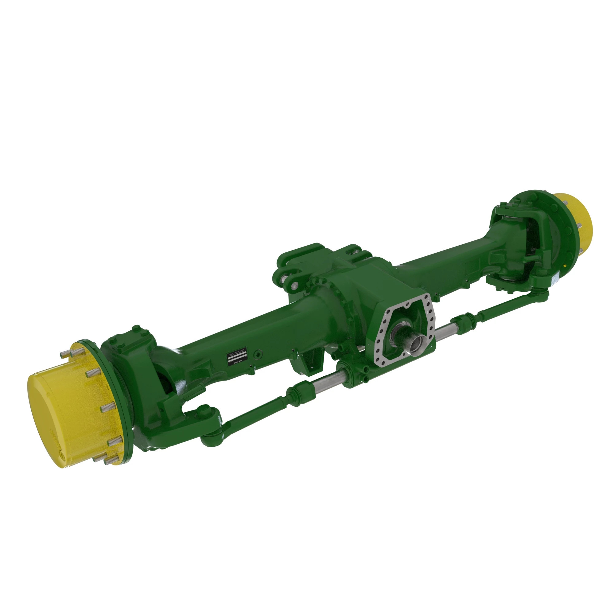 MFWD I=15.692/TLS (DANA 750/10088338), M50LD, King Pin=8, Caster=12, Camber=1, M18 steering cylinder ports