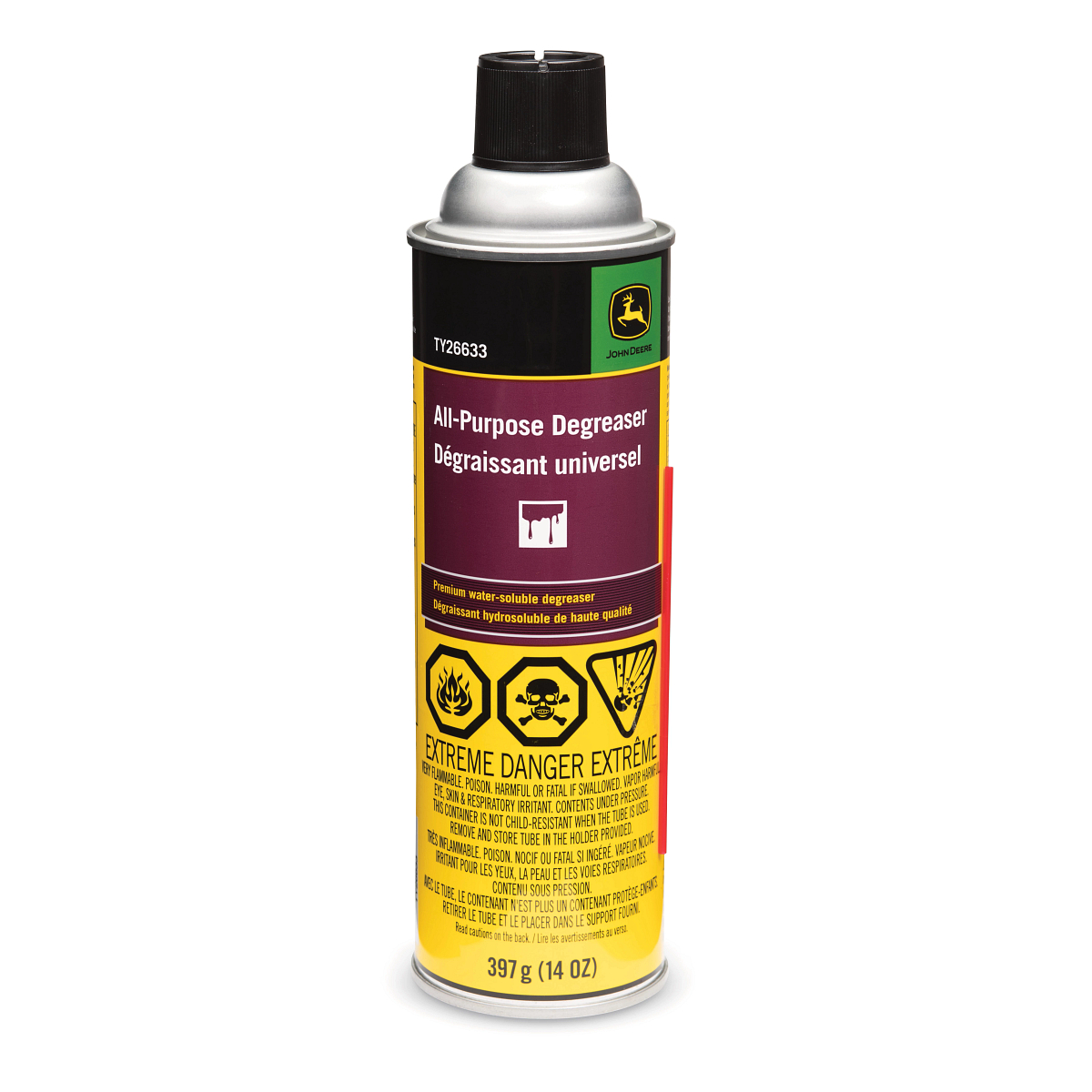 John Deere All-Purpose Solvent Degreaser, 397 gram (14 Oz) - TY26633