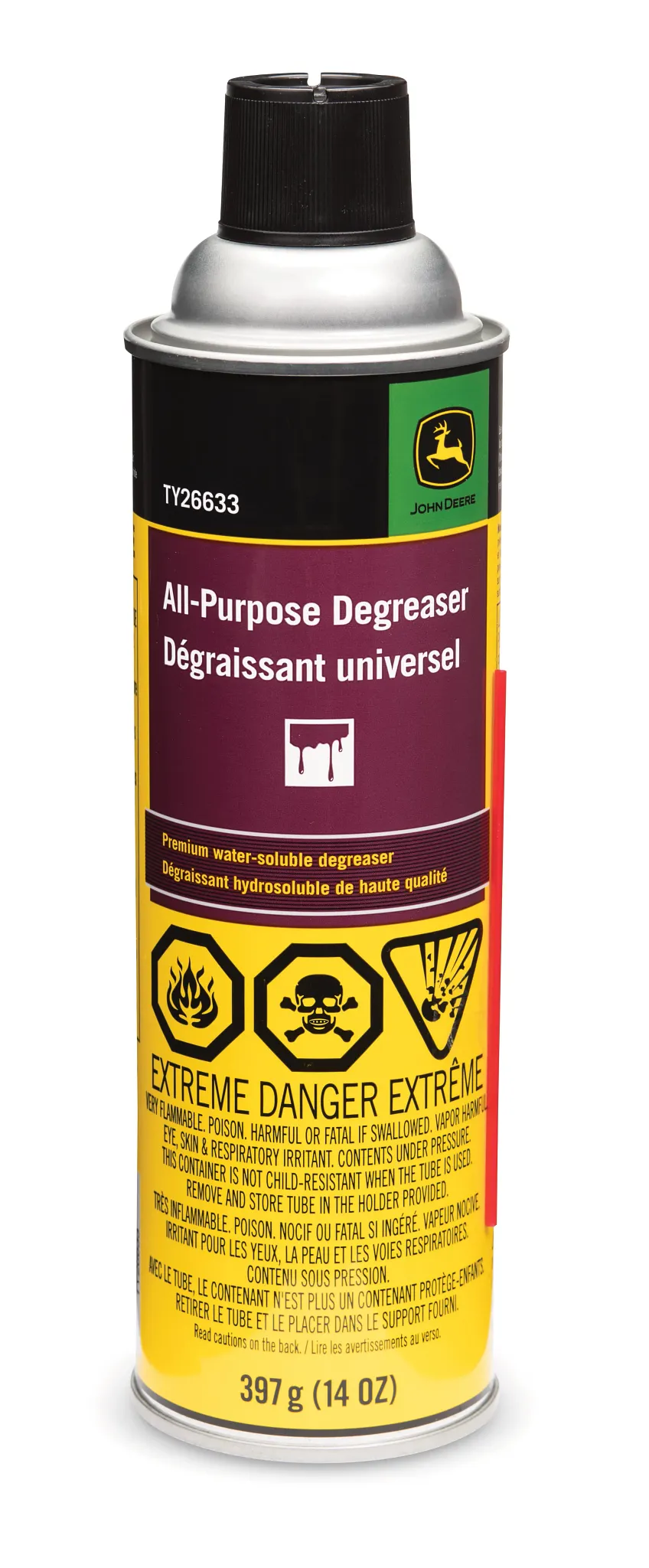 John Deere All-Purpose Solvent Degreaser, 397 gram (14 Oz) - TY26633