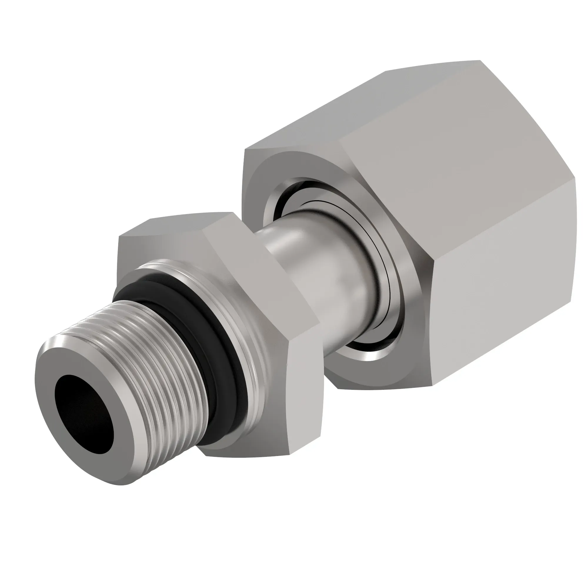 John Deere Secondary Pump to Brake Swivel Adapter Fitting - RE335455