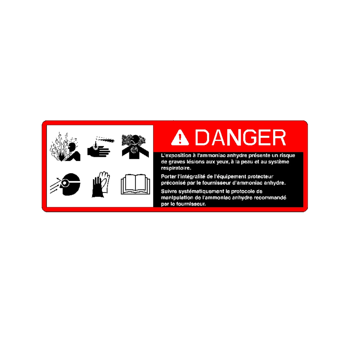 Sign, Danger, Anhydrous, French