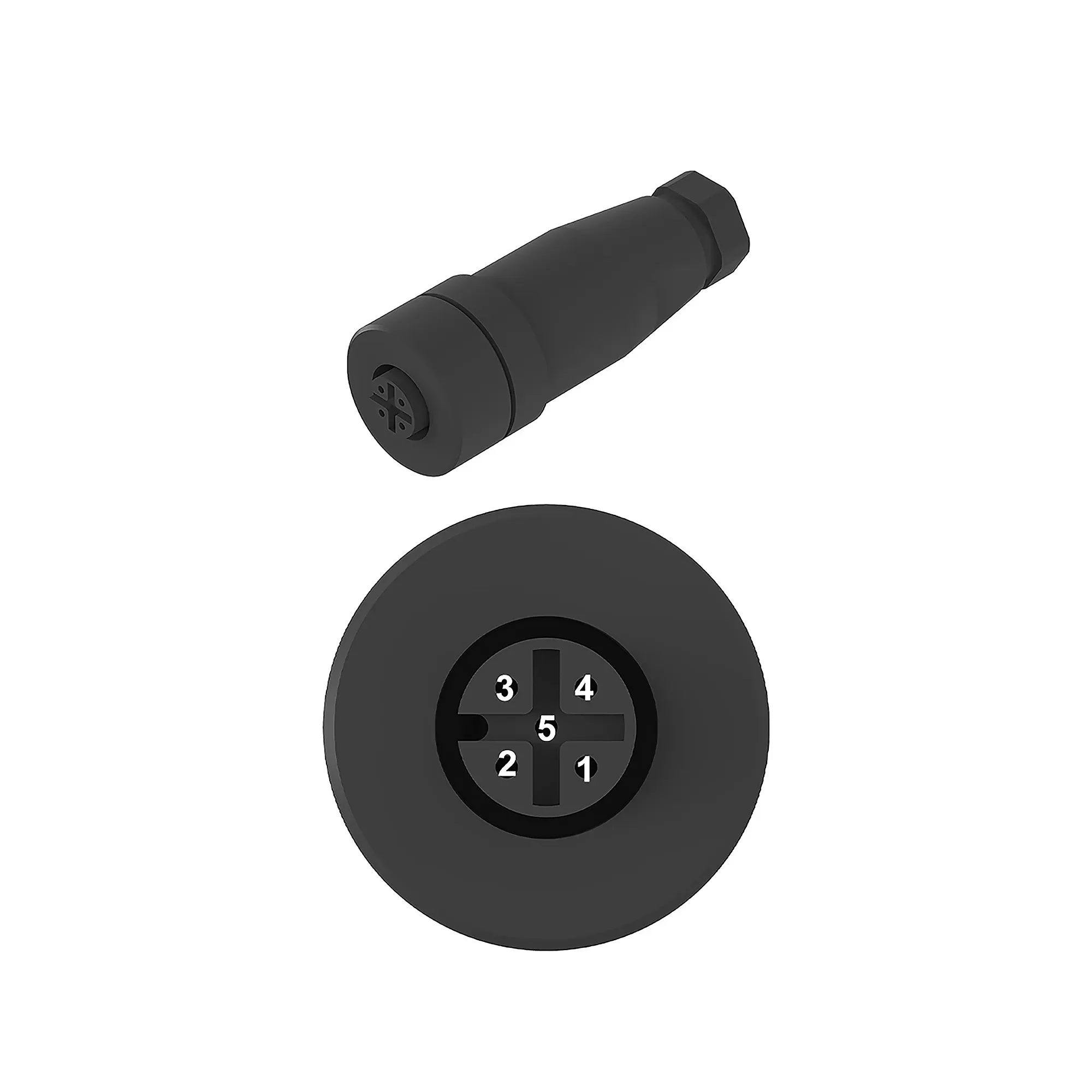 John Deere Black External Electrical Connector Housing - 57M12956