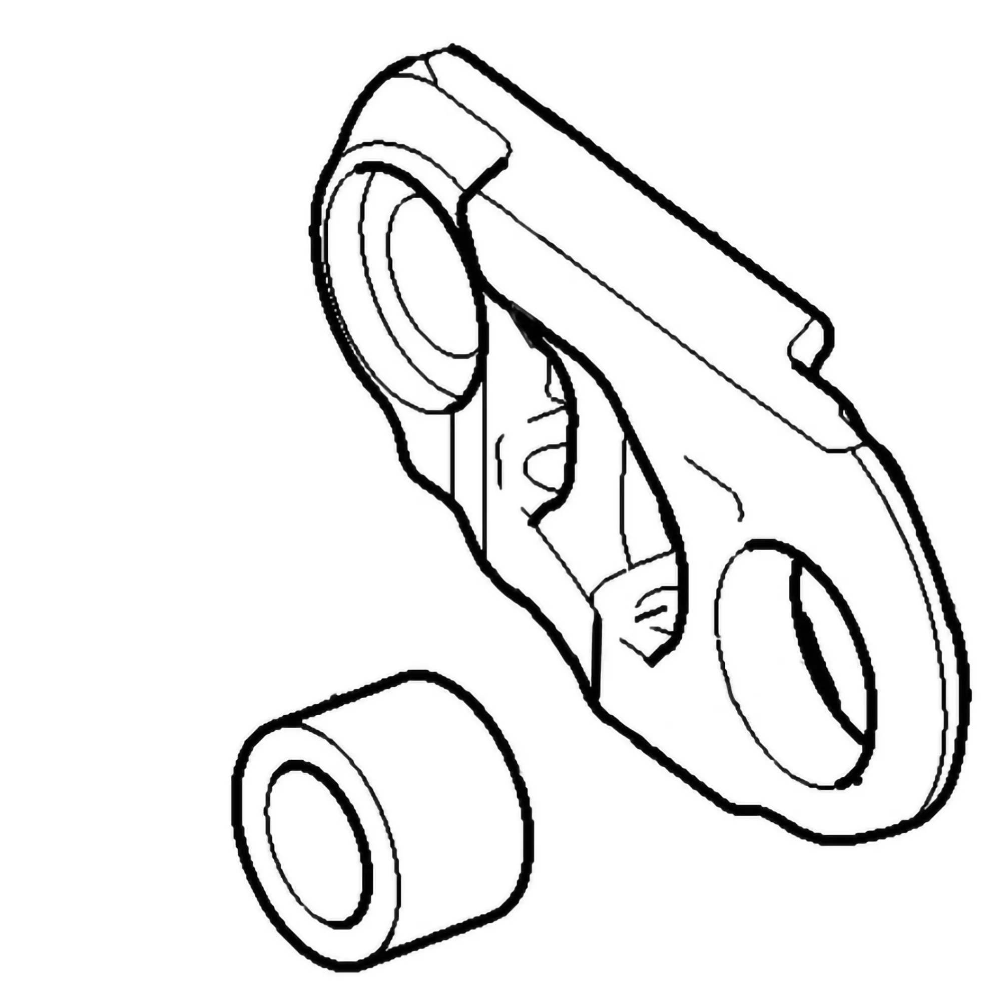 John Deere Tri-Track Master Link with Bushing, Left Side - AT456420