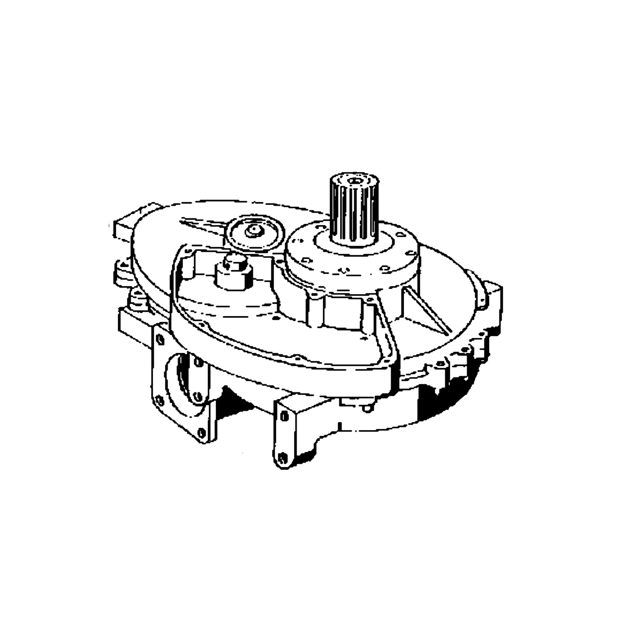 John Deere Spur Gear Angle Drive Housing - LCA67391