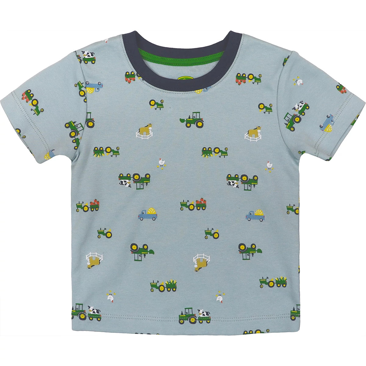 Infant Farmland Overall Shorts Set