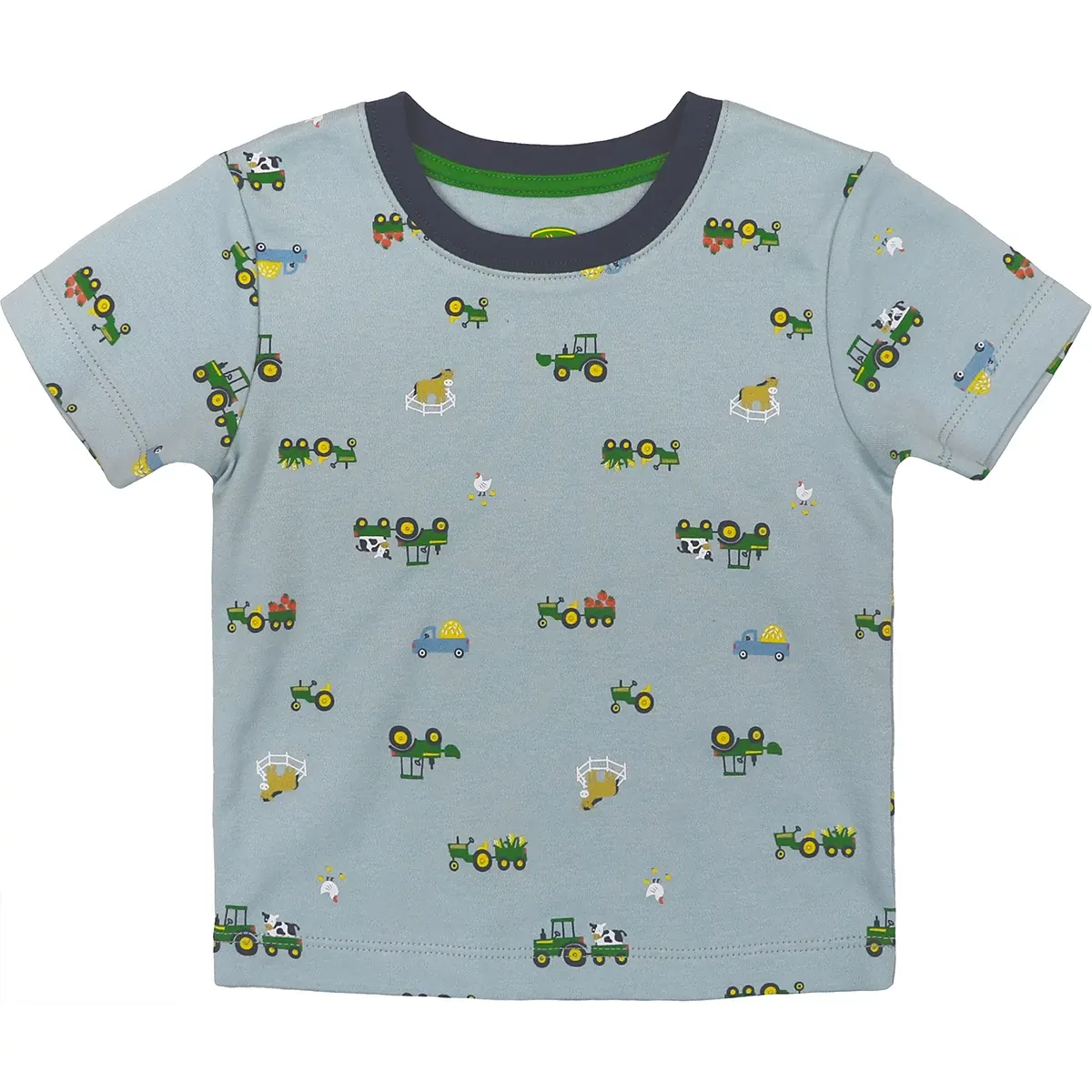 Infant Farmland Overall Shorts Set