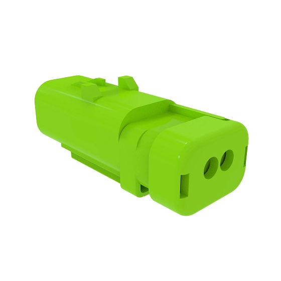 John Deere Green Electrical Connector Housing, Cavities 2 - 57M9779