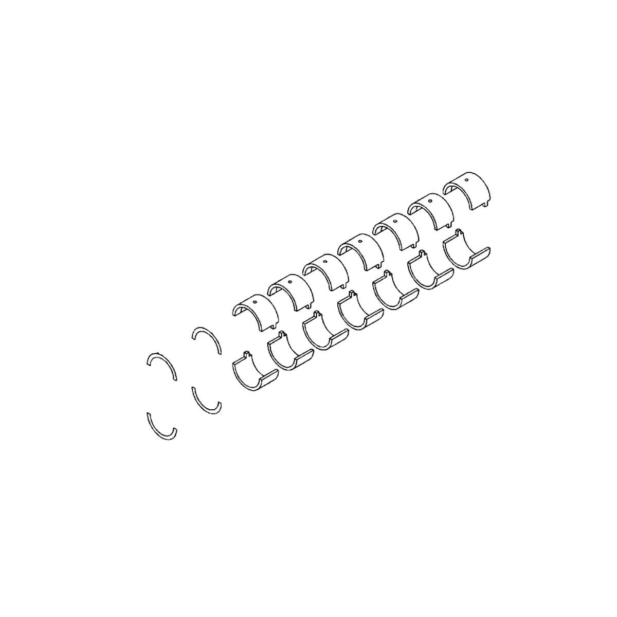 Metal Kit, Crankshaft, Sta