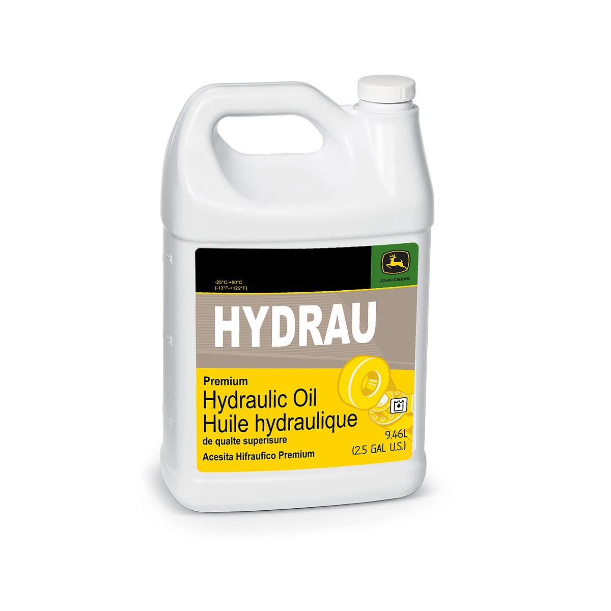 John Deere Hydraulic Oil, Hydrau™, ISO 68, 9.46 Liter (2.5 Gallon) - TY27366