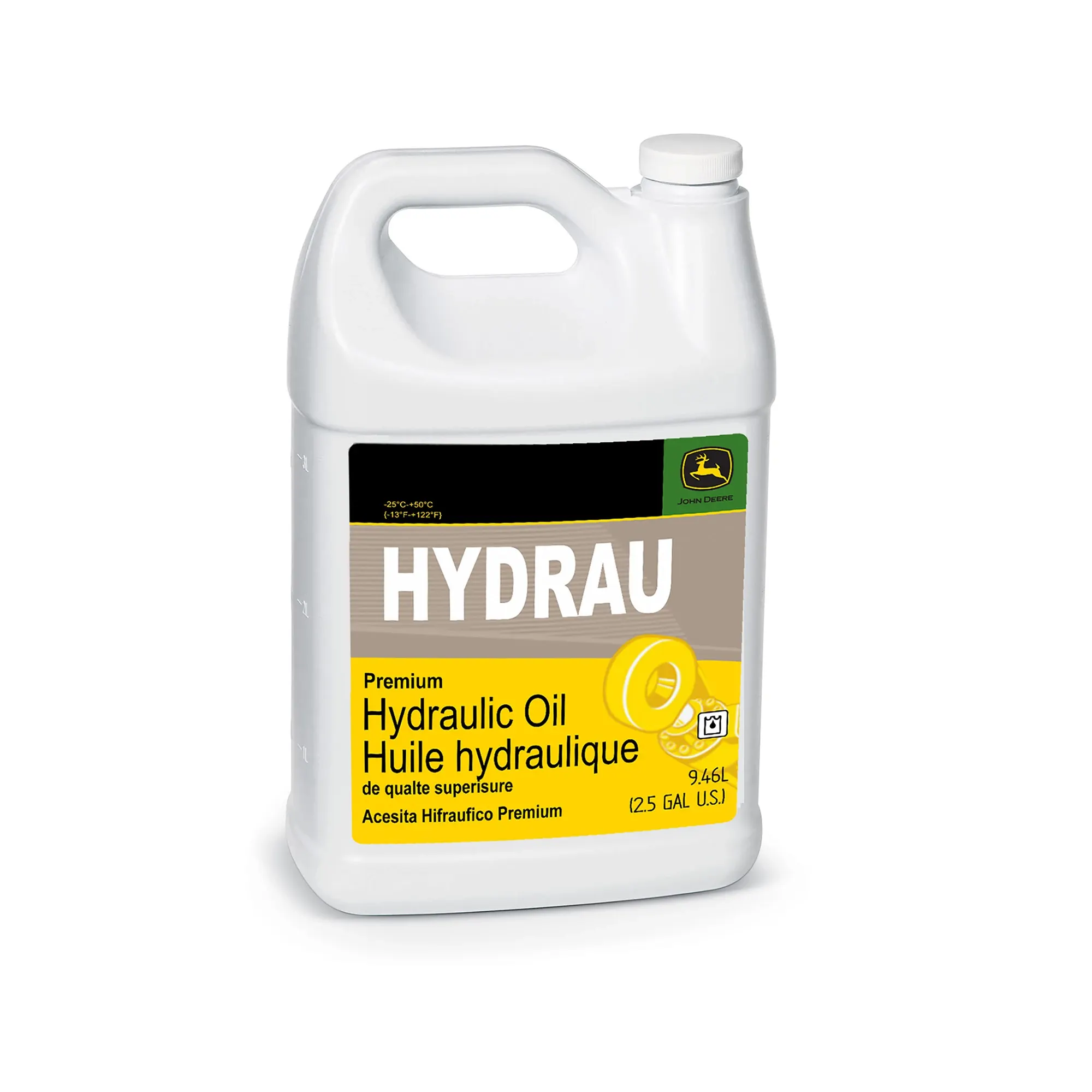 John Deere Hydraulic Oil, Hydrau™, ISO 68, 9.46 Liter (2.5 Gallon) - TY27366