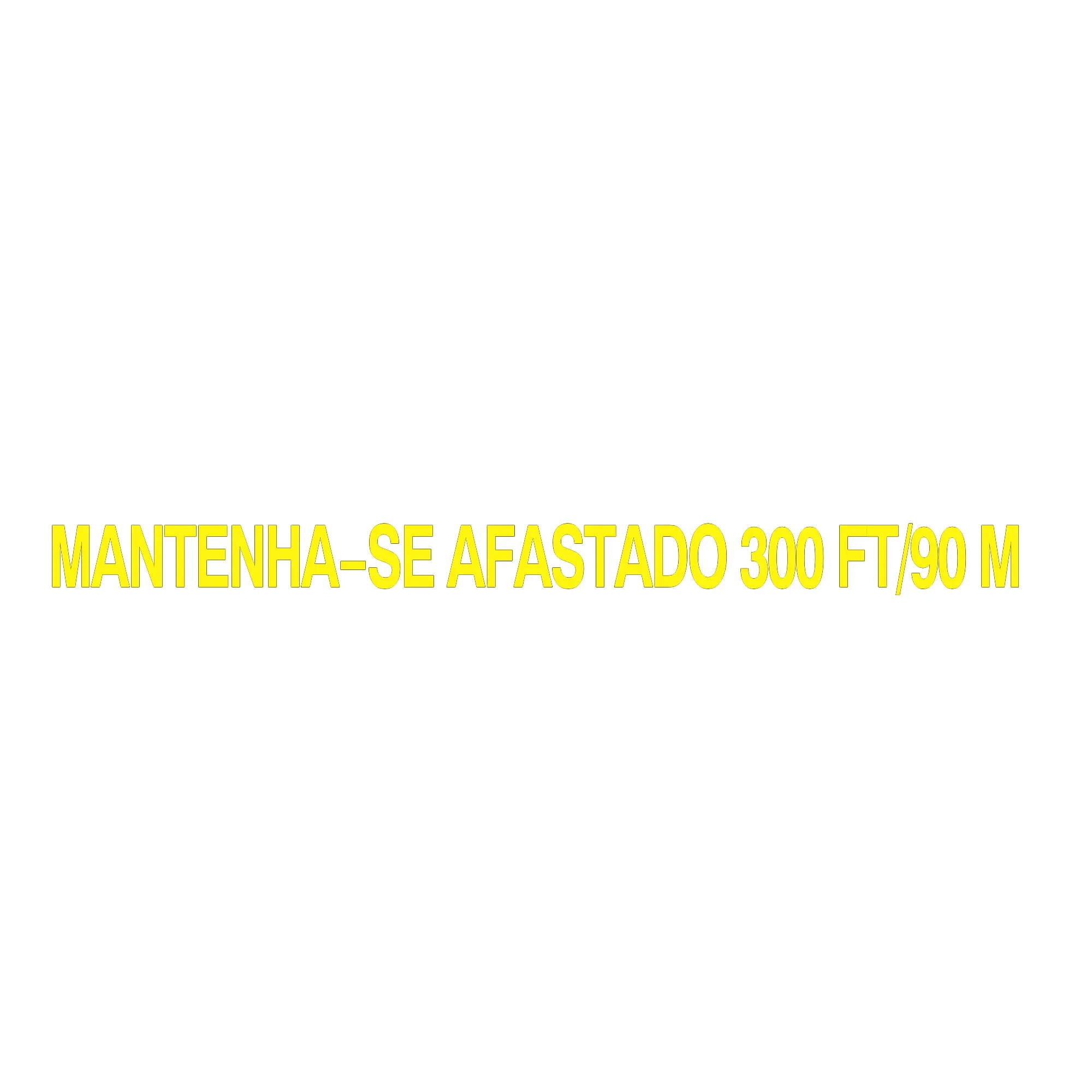 John Deere Keep Back Label, Portuguese - F394199