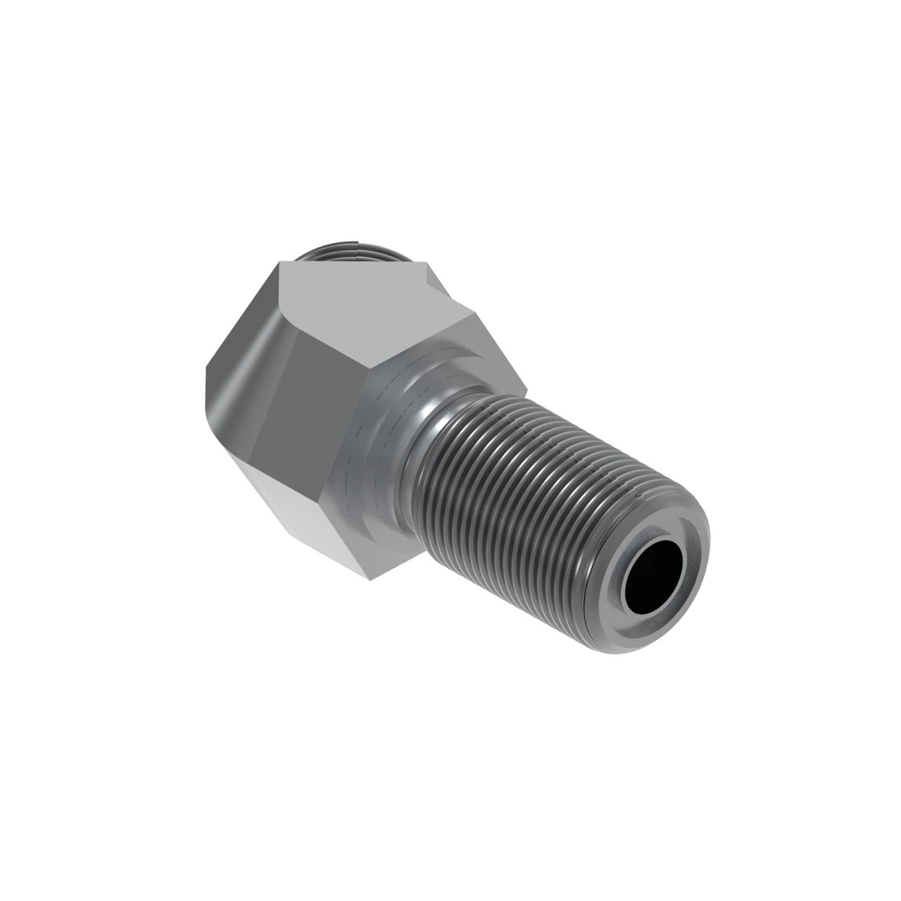 45 DEGREE BULKHEAD ELBOW, ORFS