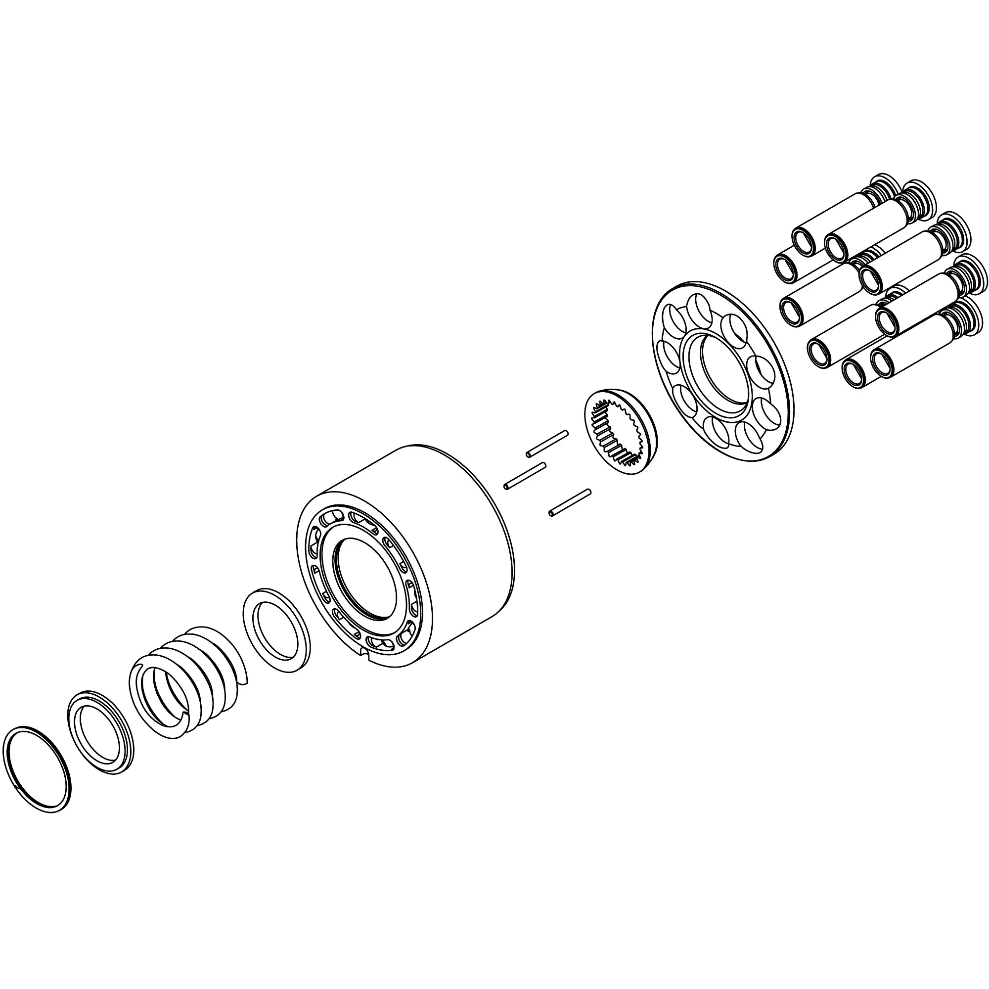 John Deere Pump Cylinder and Piston Kit - AT351953