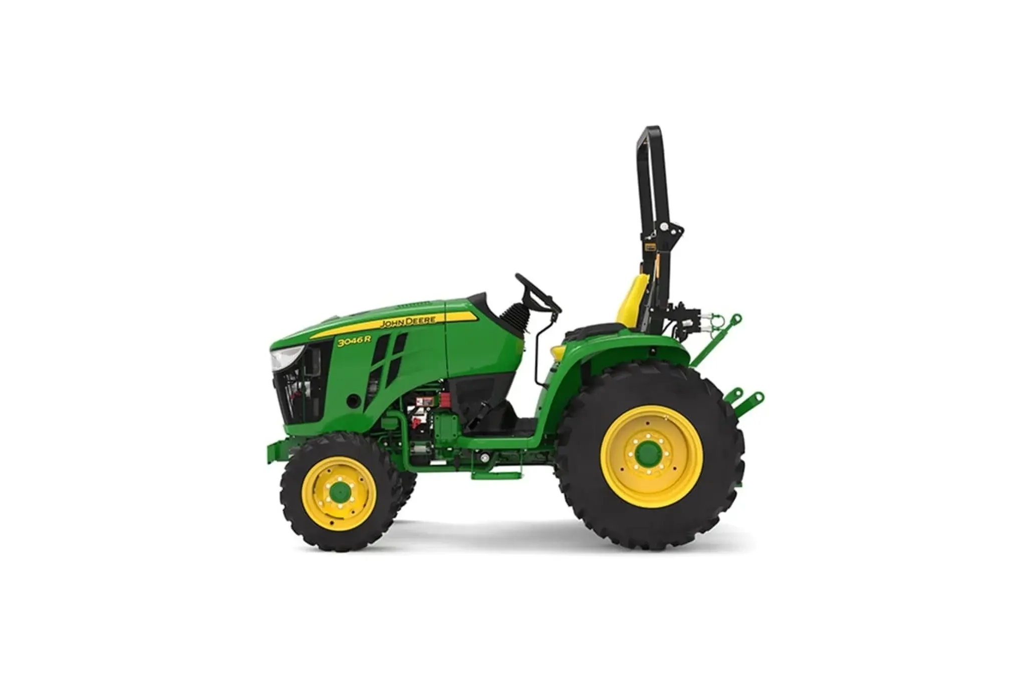 Studio image with a left view of 3046R Compact Tractor
