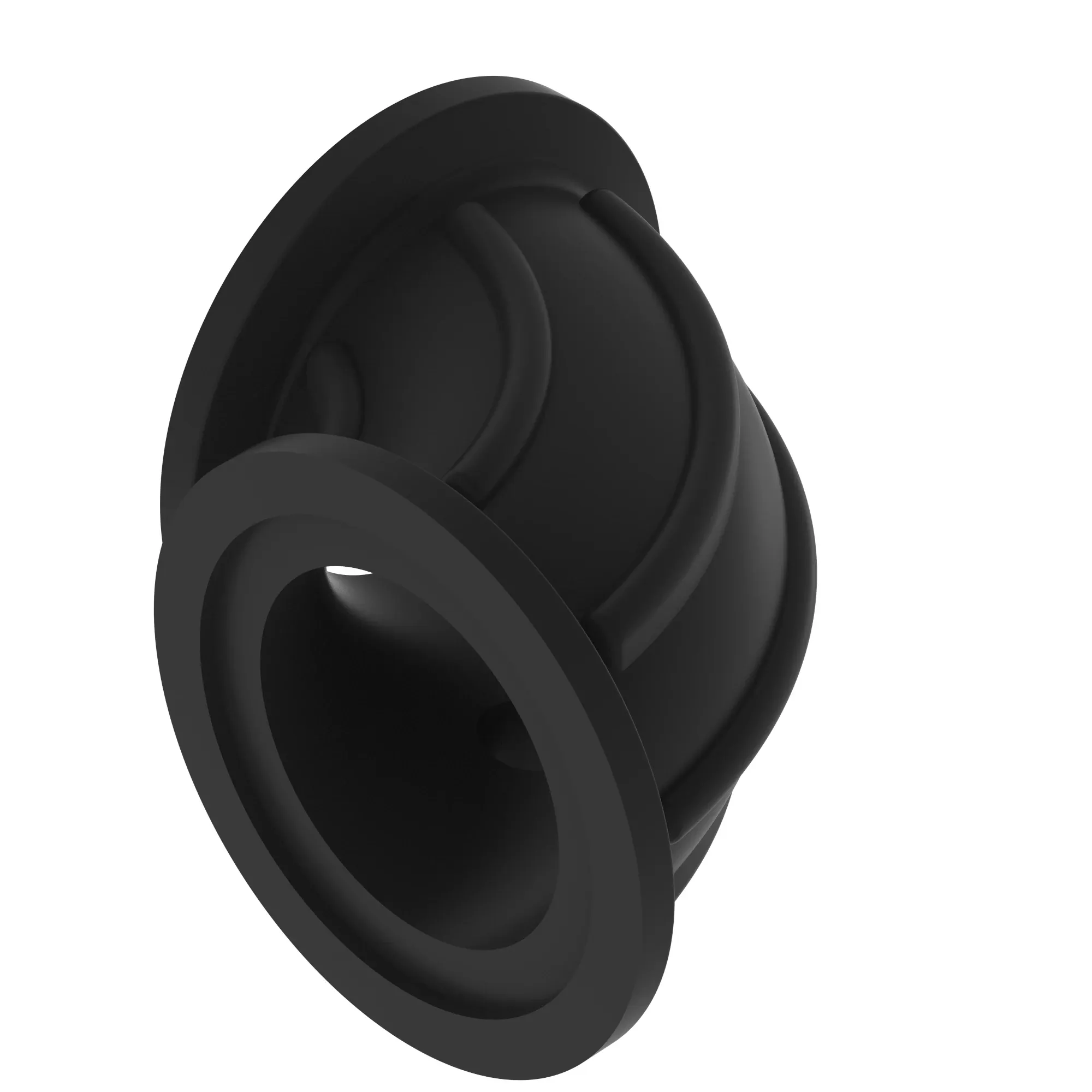 SWEPT 90 ELBOW, 2 INCH FLANGE with 3/8 gage port