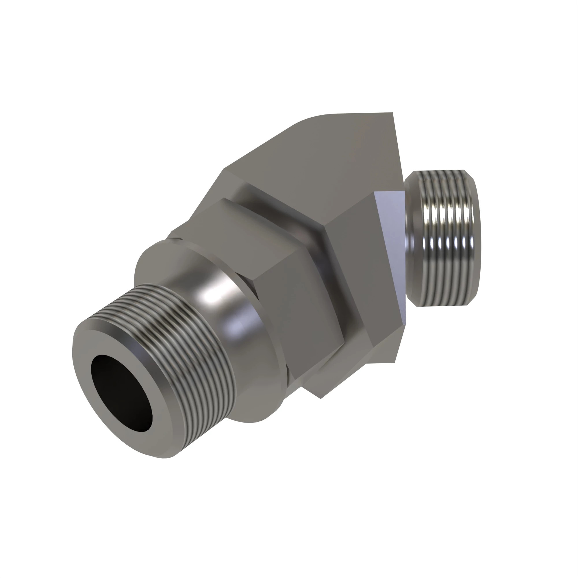 45 DEG STRAIGHT THREAD, O-RING FSF