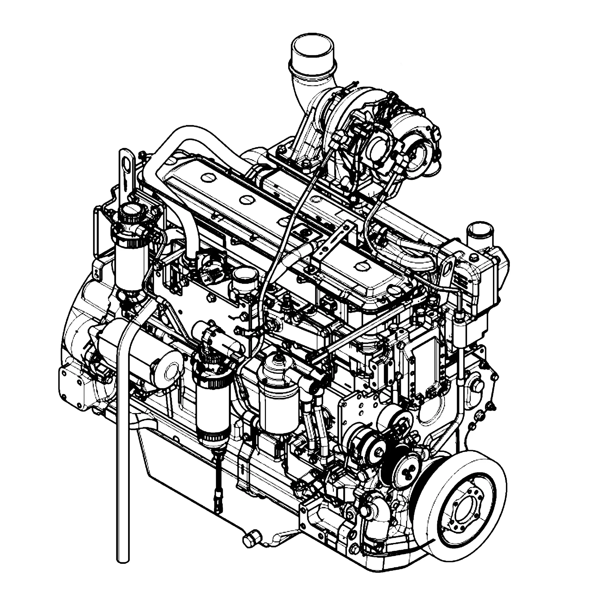 John Deere Diesel Engine 6.8 Liters - PE11074