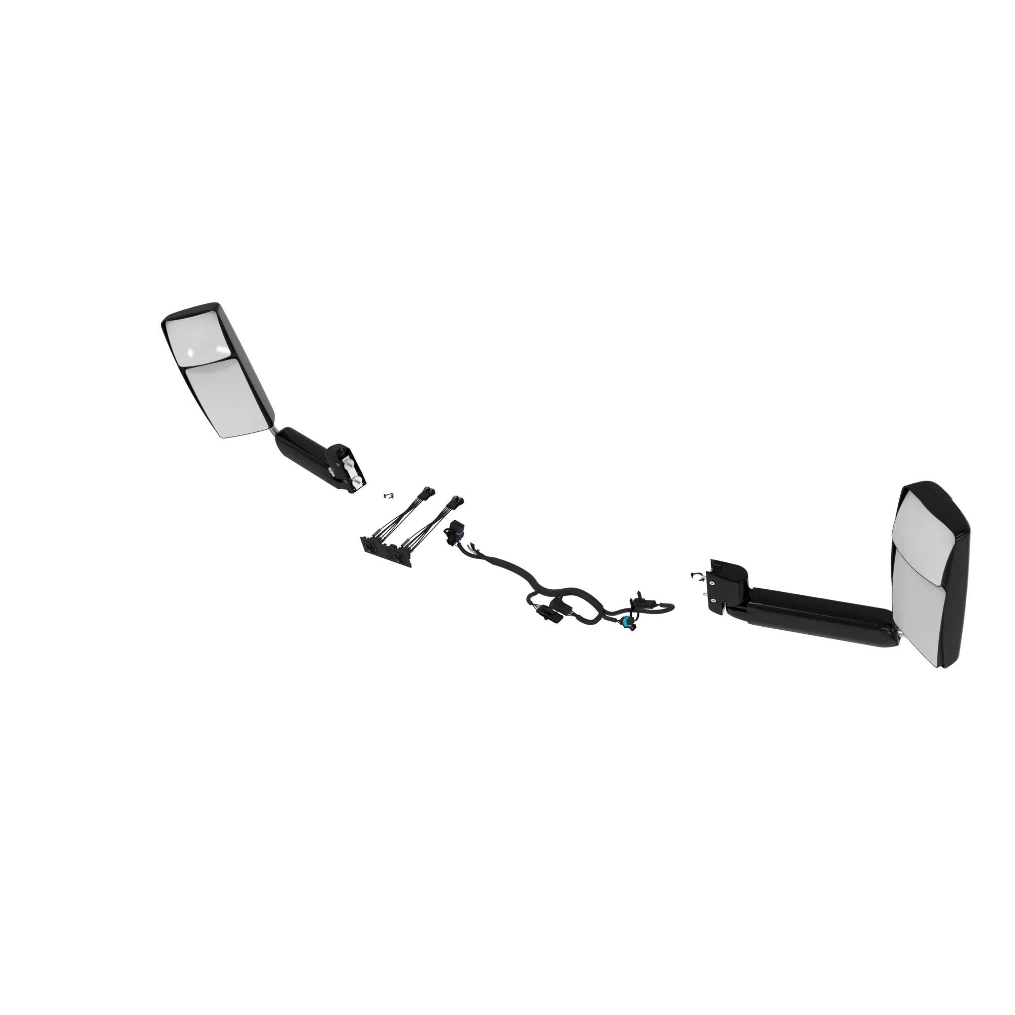 John Deere Electrically Adjustable Telescopic Rear View Mirror Kit (LH and RH) - BL15904