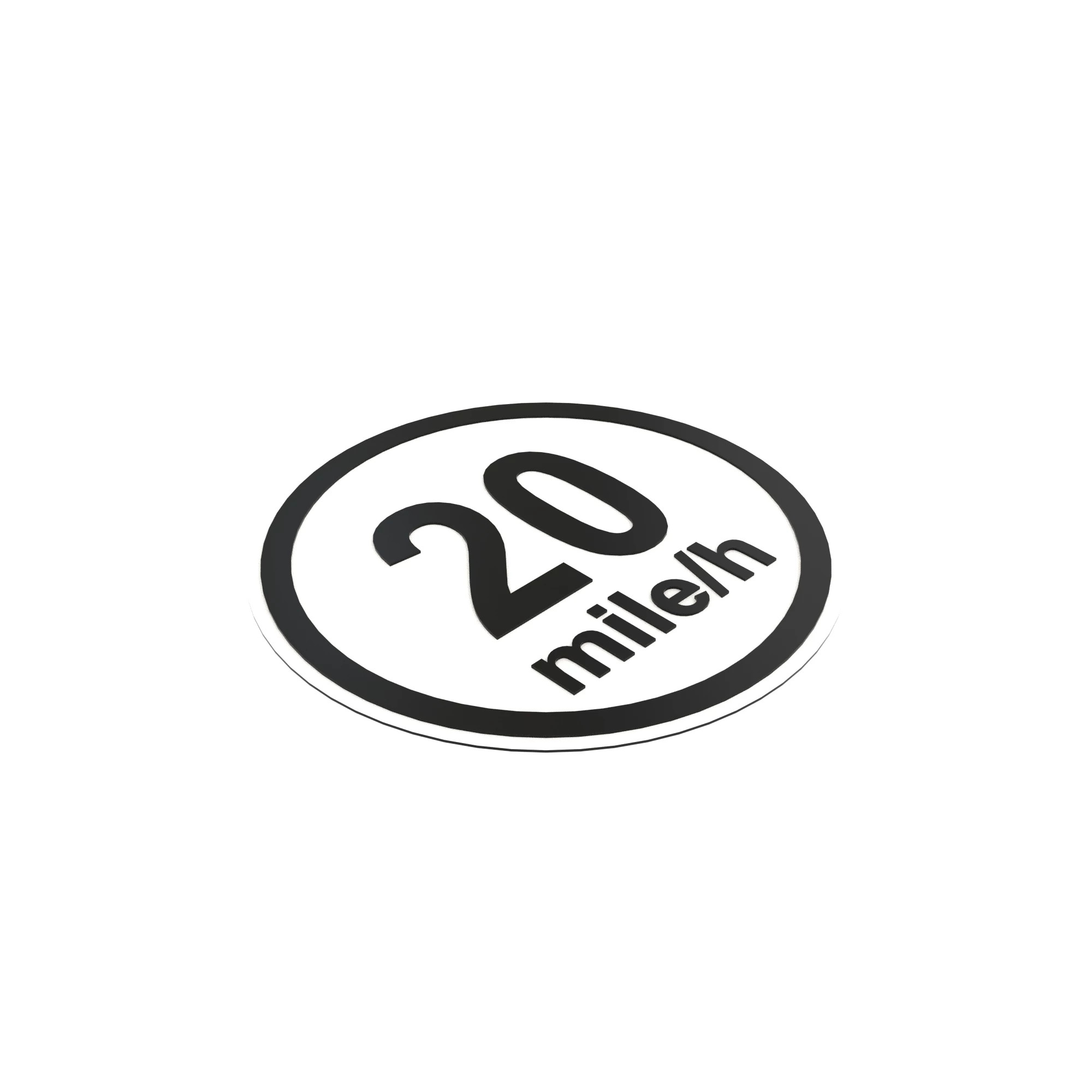 LABEL, 20 MPH