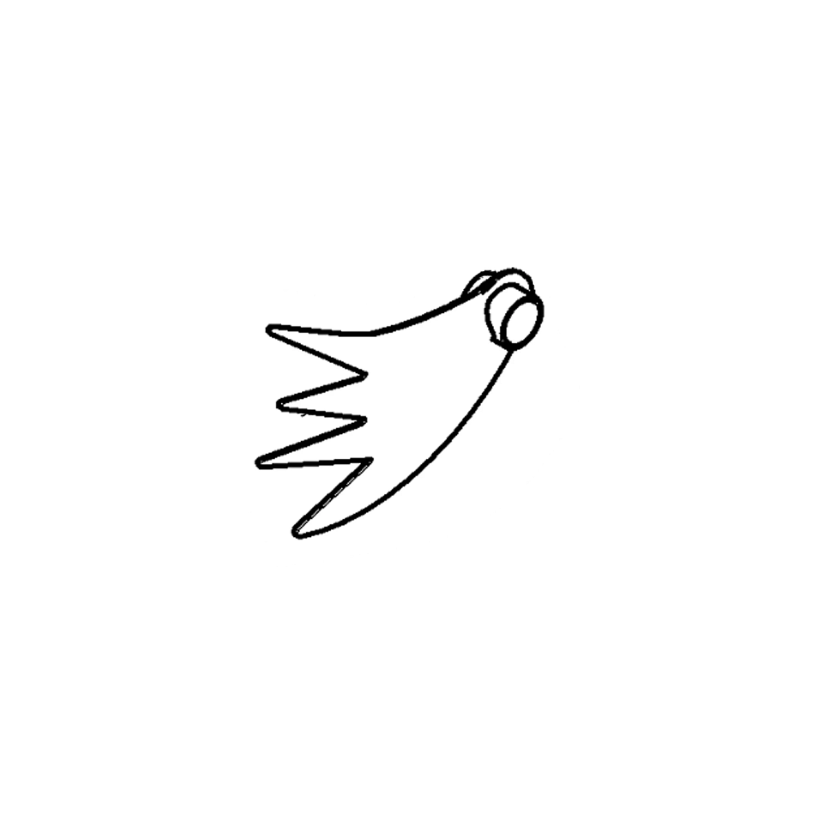Finger, Weldment, Tail End Rigid