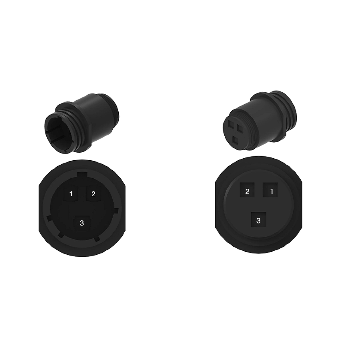 Conn Tyco CPC3 3W F Blk Plstc