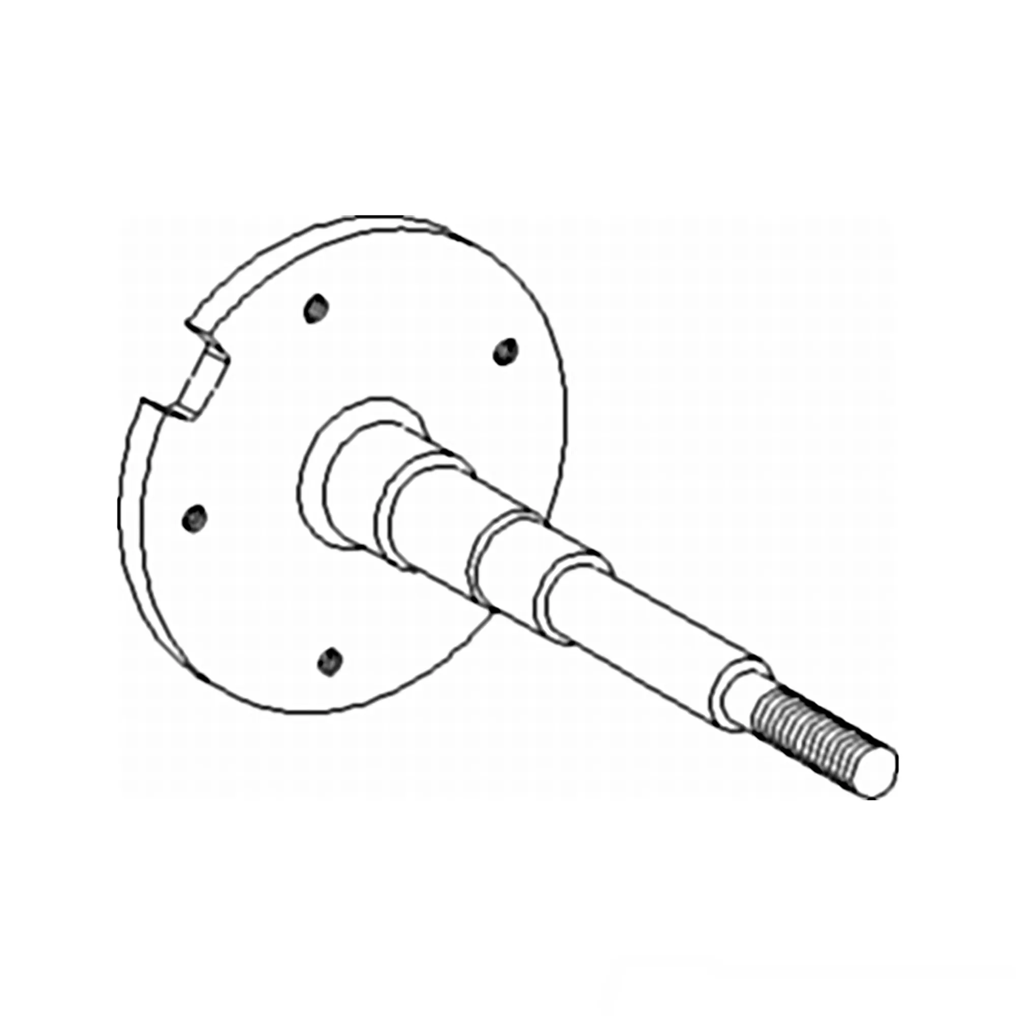 John Deere Feeder House Upper Shaft, Right Side  - H129681