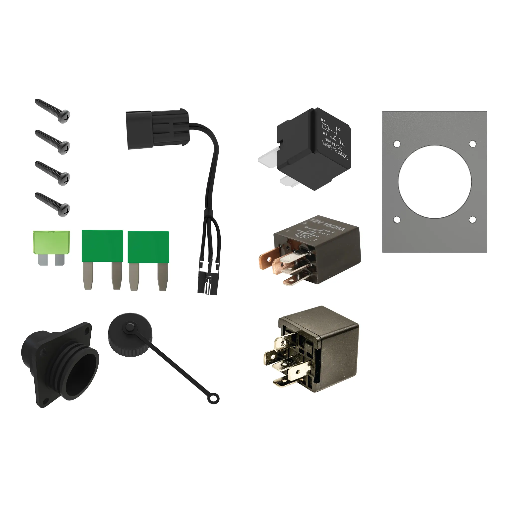 John Deere 3-Terminal Power Outlet Socket - AL203919