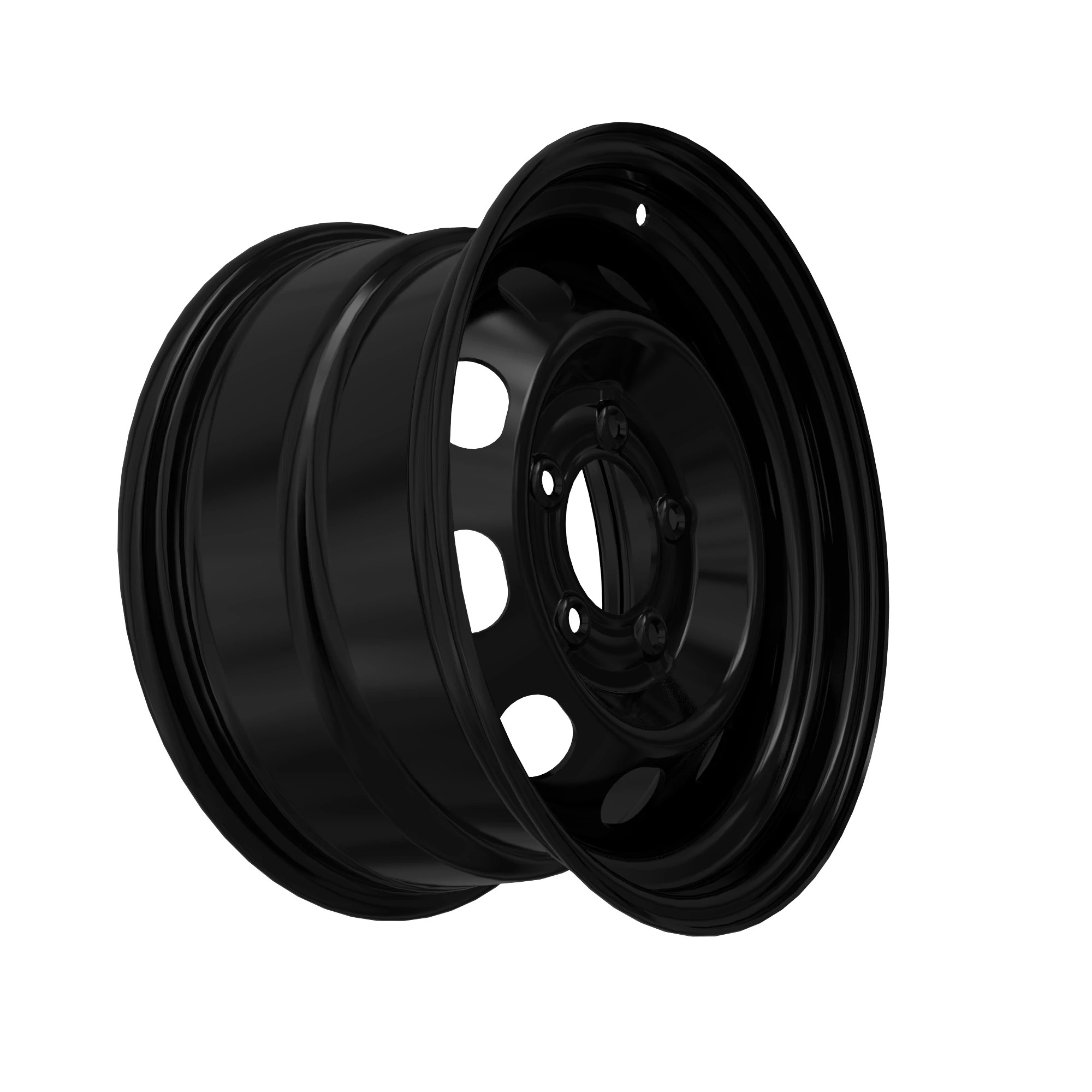 WHEEL, 14X7 STEEL BLACK
