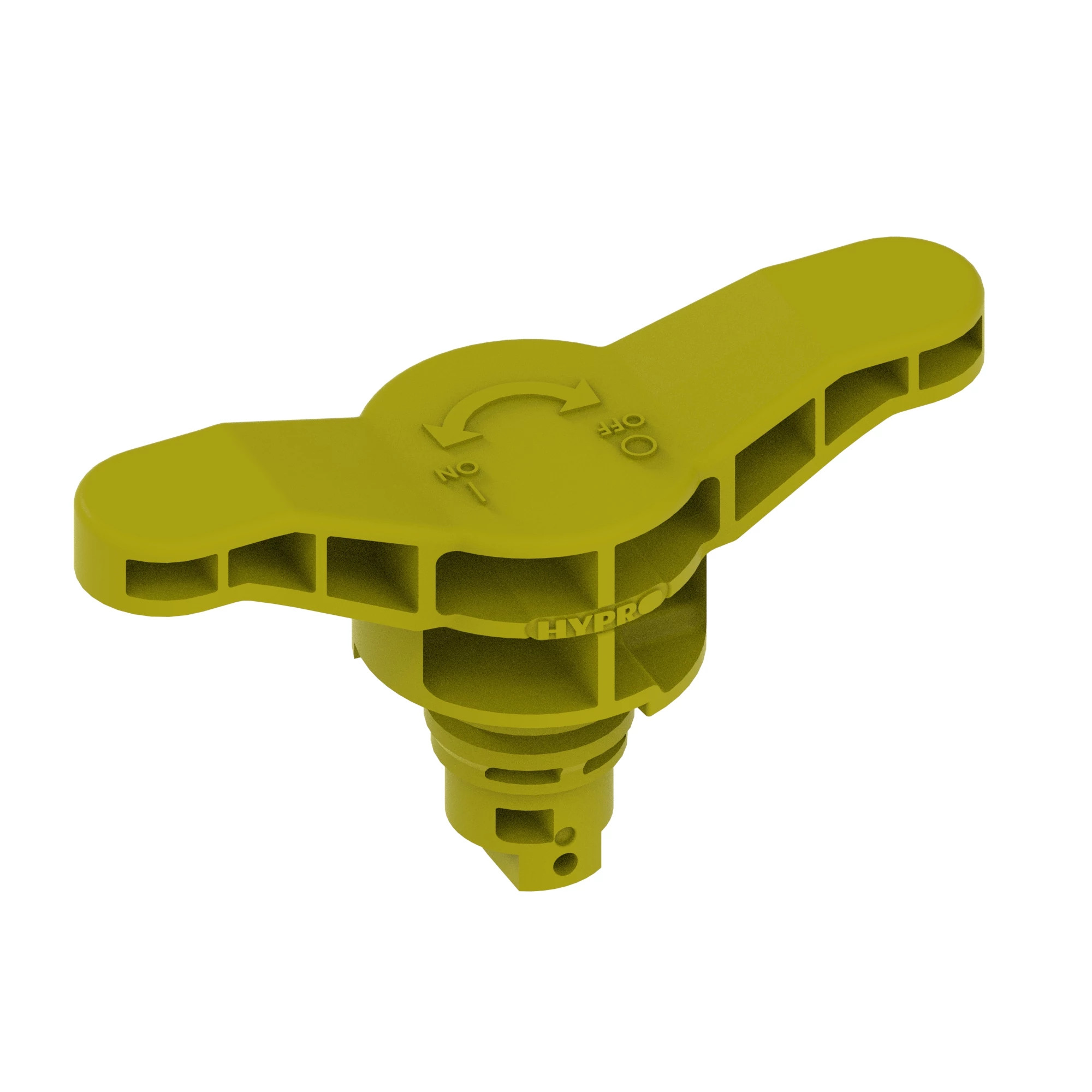 HANDLE, HANDLE VALVE TEE YELLOW. PE