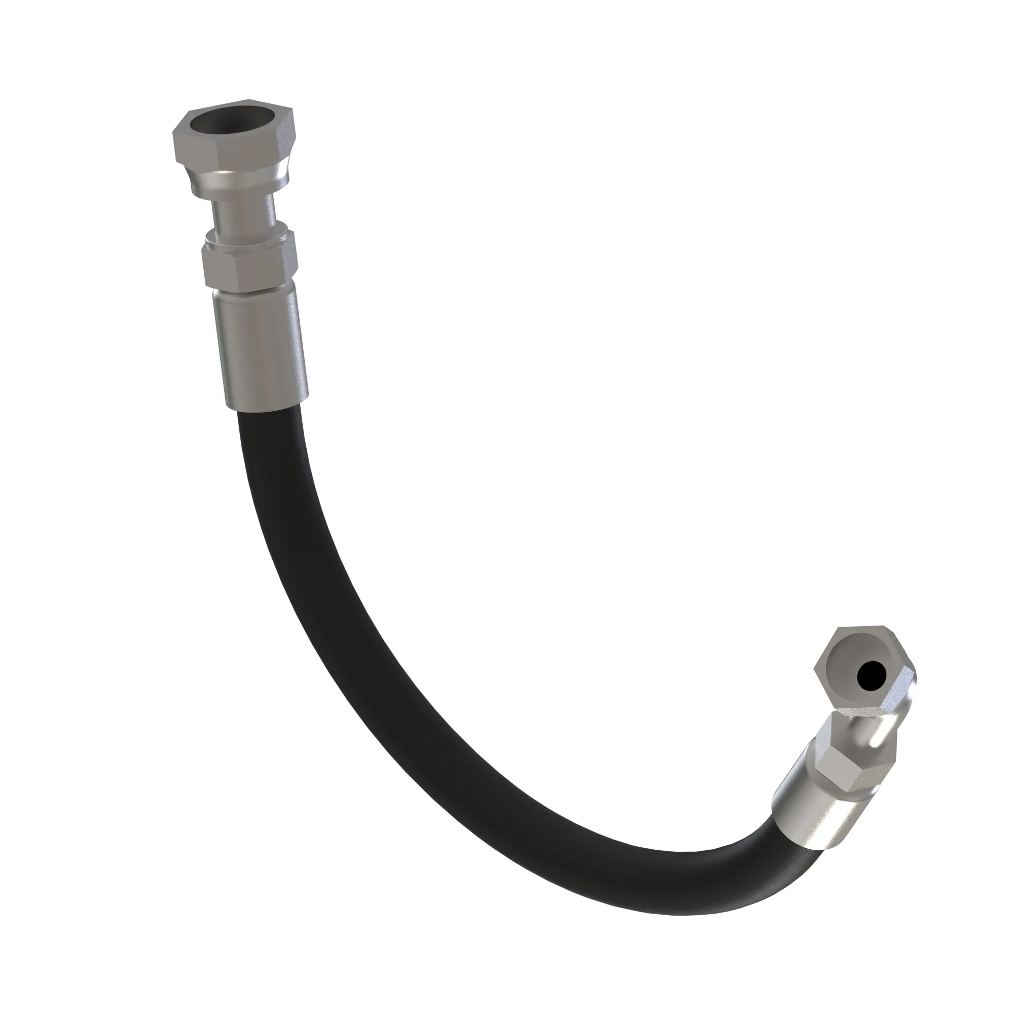 John Deere SCV to Steering Cylinder LH Hydraulic Hose - LVA22626